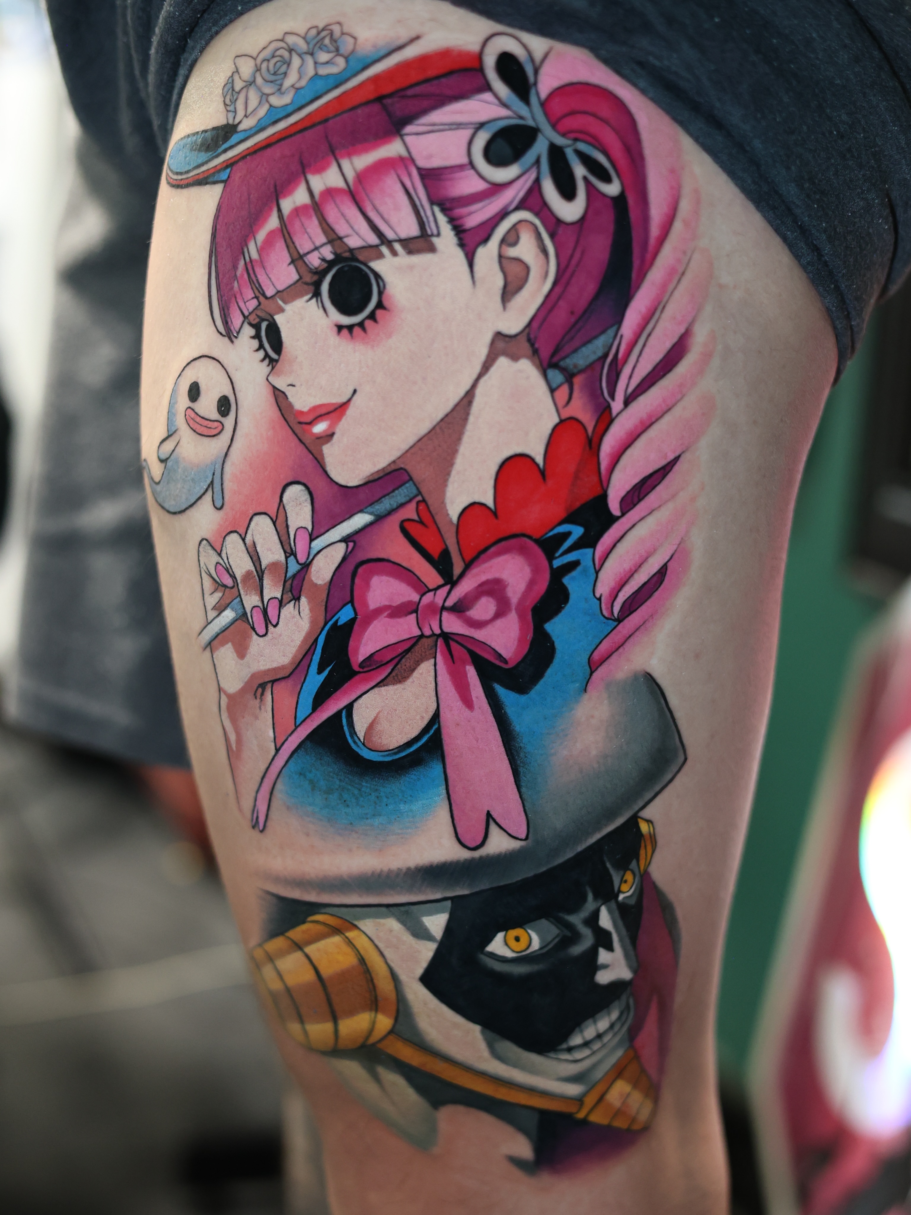 Tattoo by @ilovemorganxo โ anime, illustrative