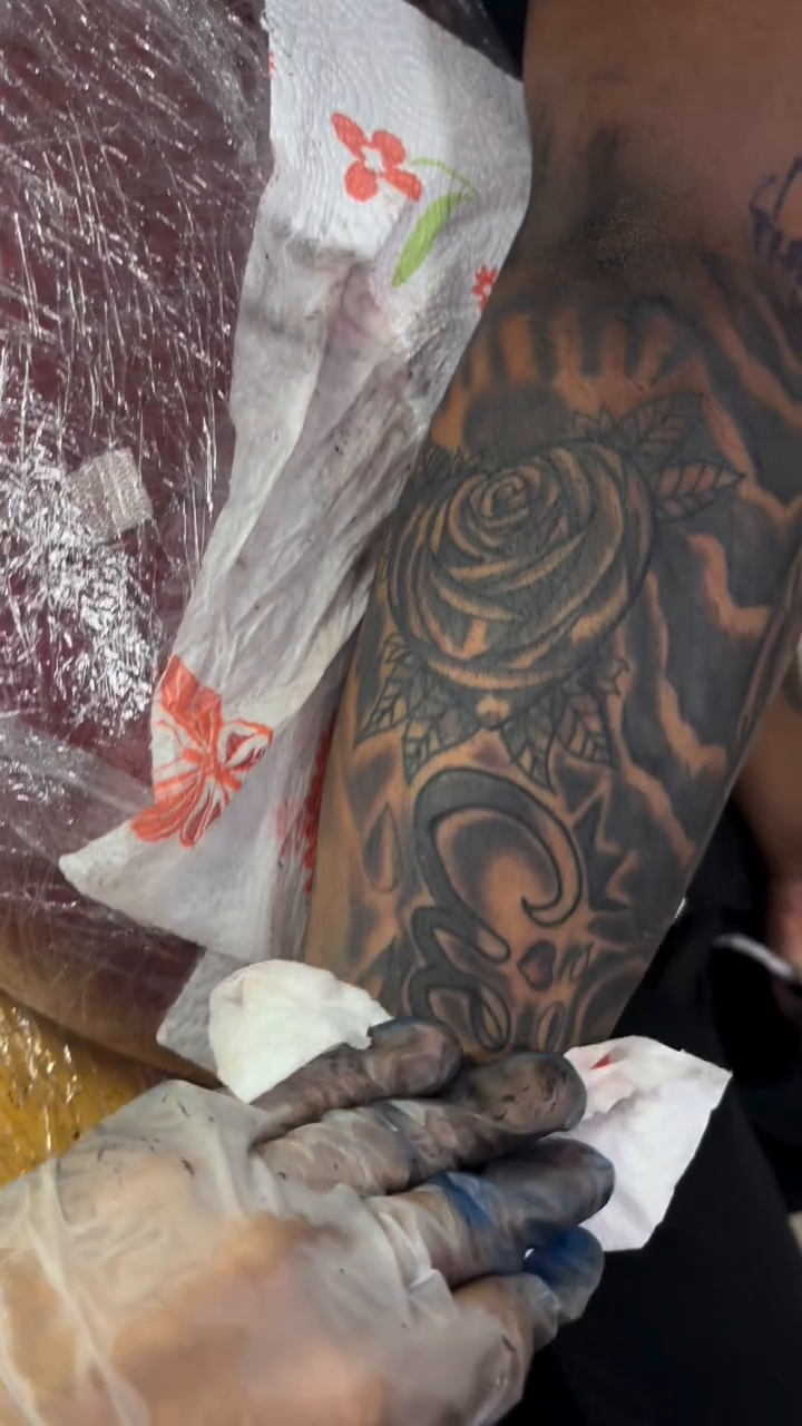 Rose realism tattoo by OwlWhoINKs