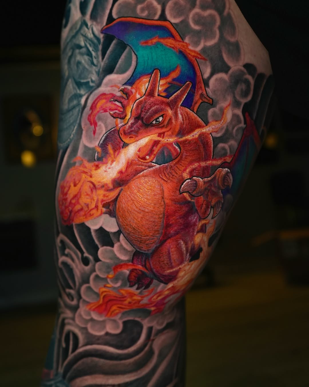 Dragon new school tattoo on the forearm by SID OU - Tattoo Artist