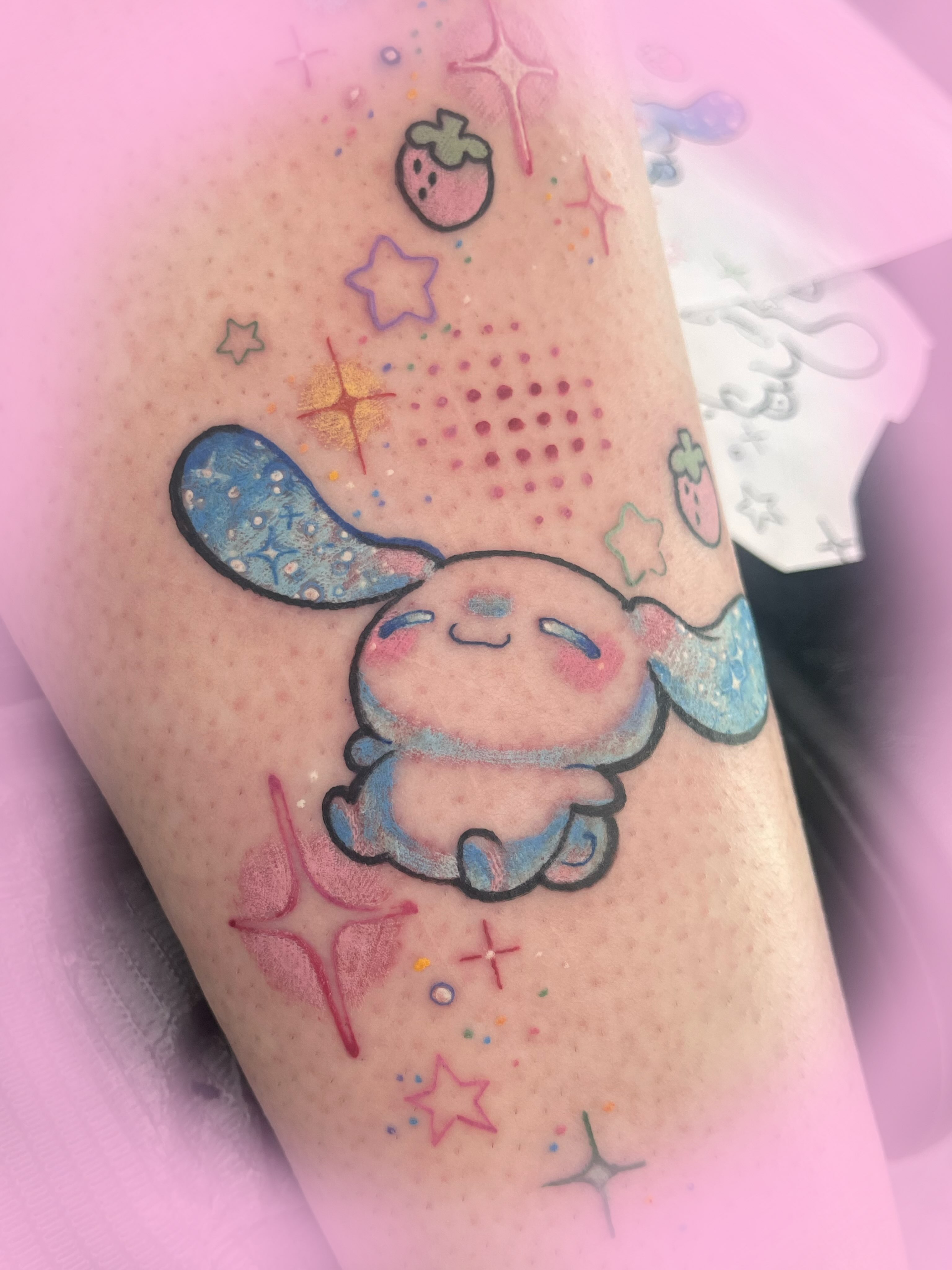 Tattoo by @pinkpeonyink — dotwork, illustrative