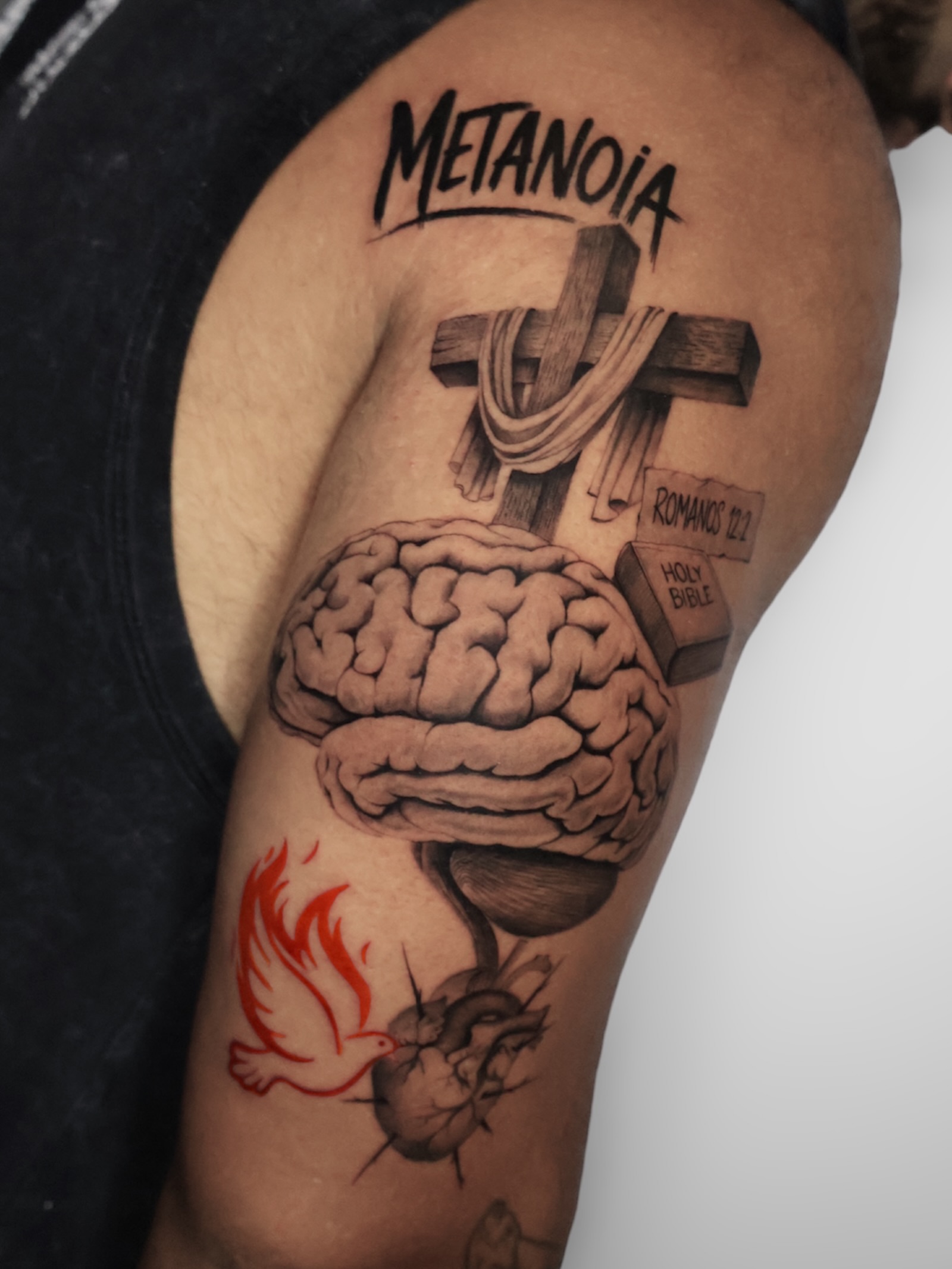 Tattoo by @milenamano.tattoo — black_and_grey