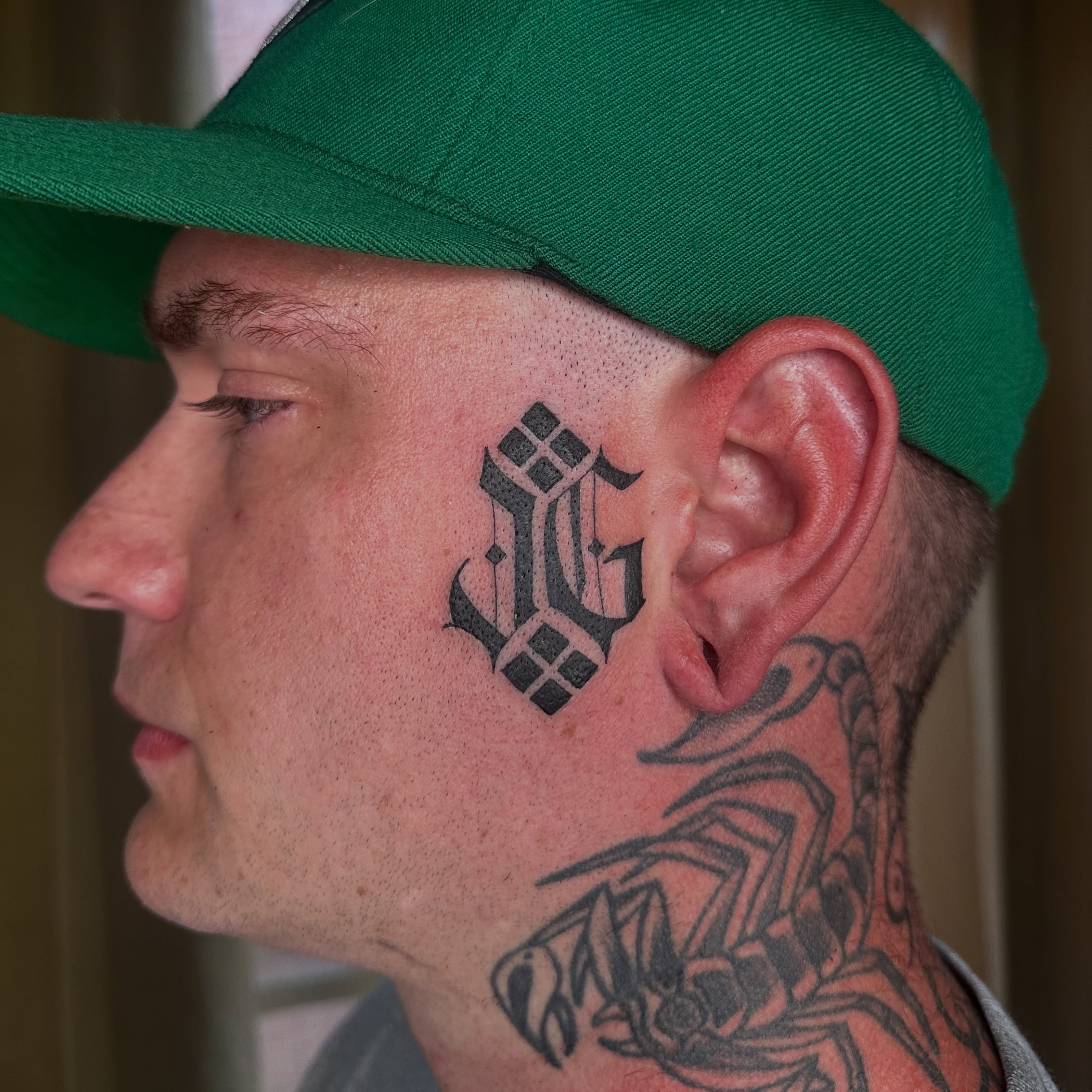 Scorpion black and grey tattoo on the neck by Brieana Smith