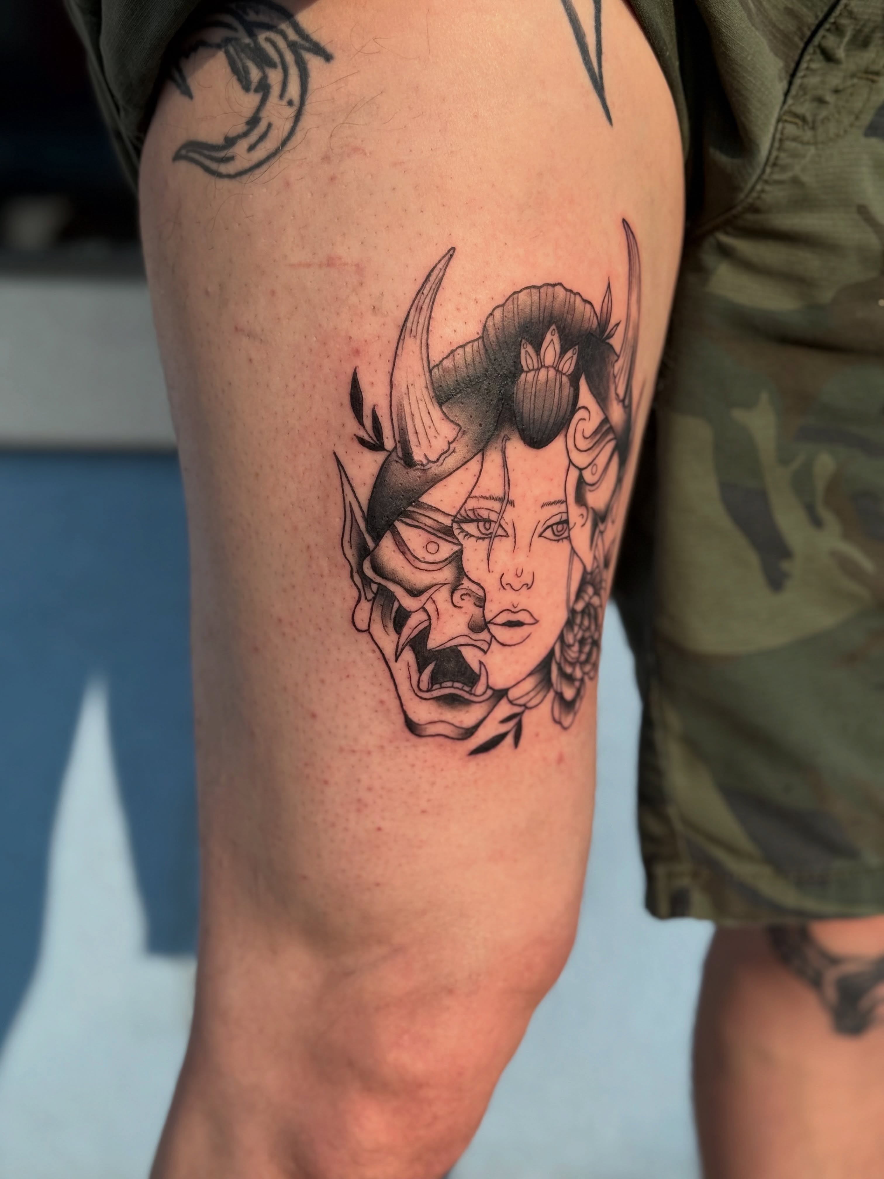 Tattoo by @inkedbyharlow โ black_and_grey, realism