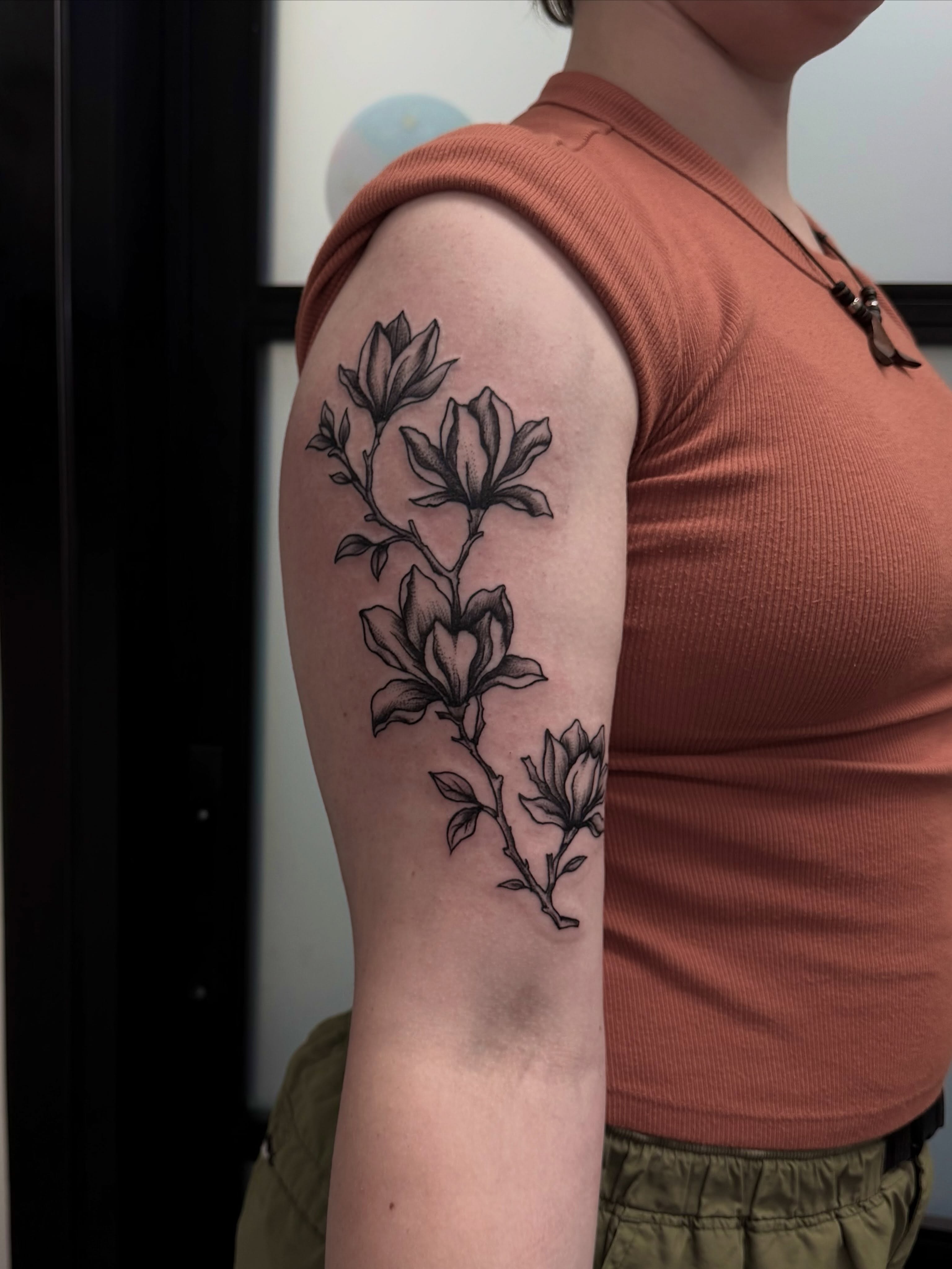 Tattoo by @diamondphoenix_ — black_and_grey