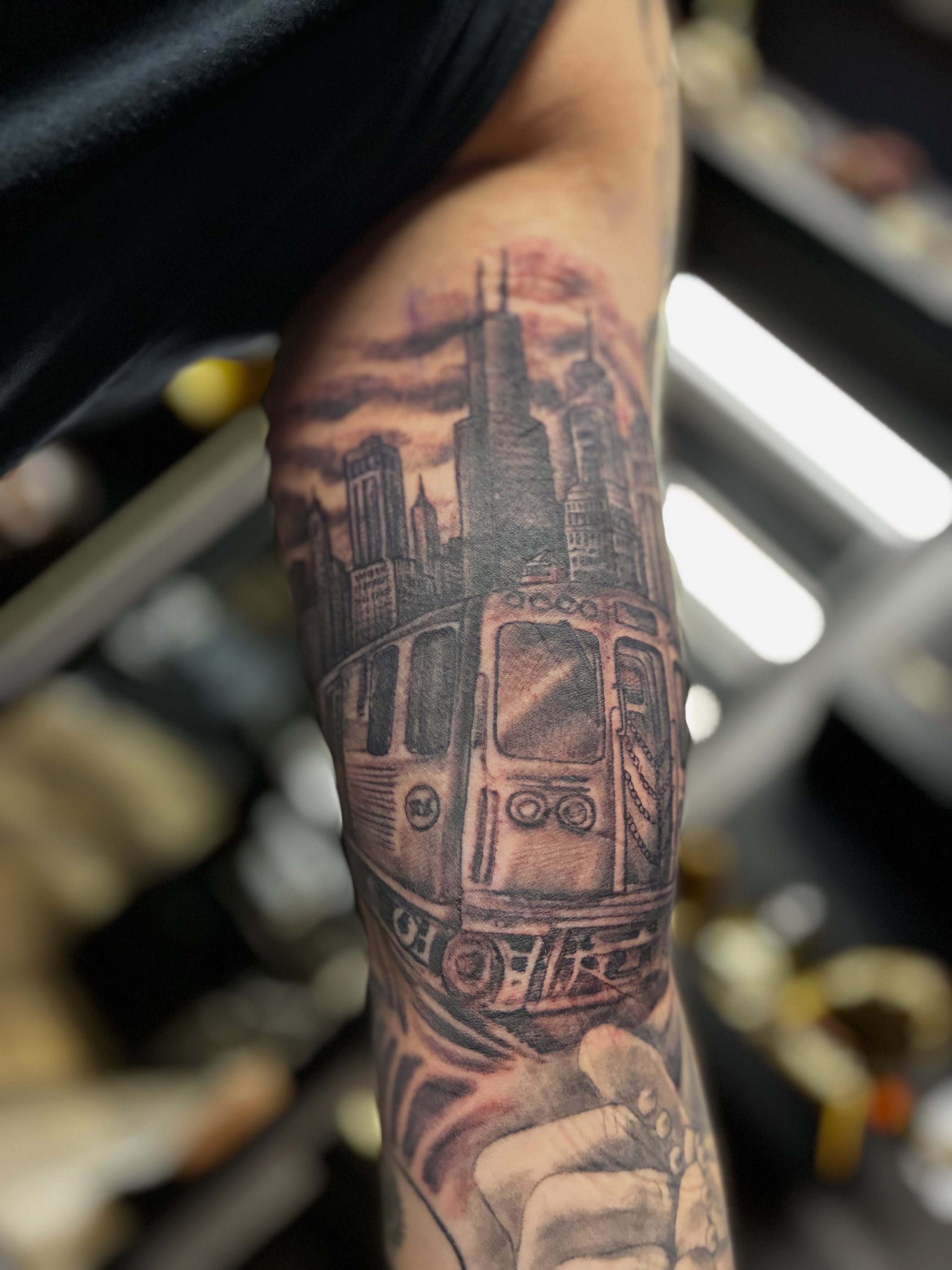 Tattoo by @kilinkstr14 — black_and_grey