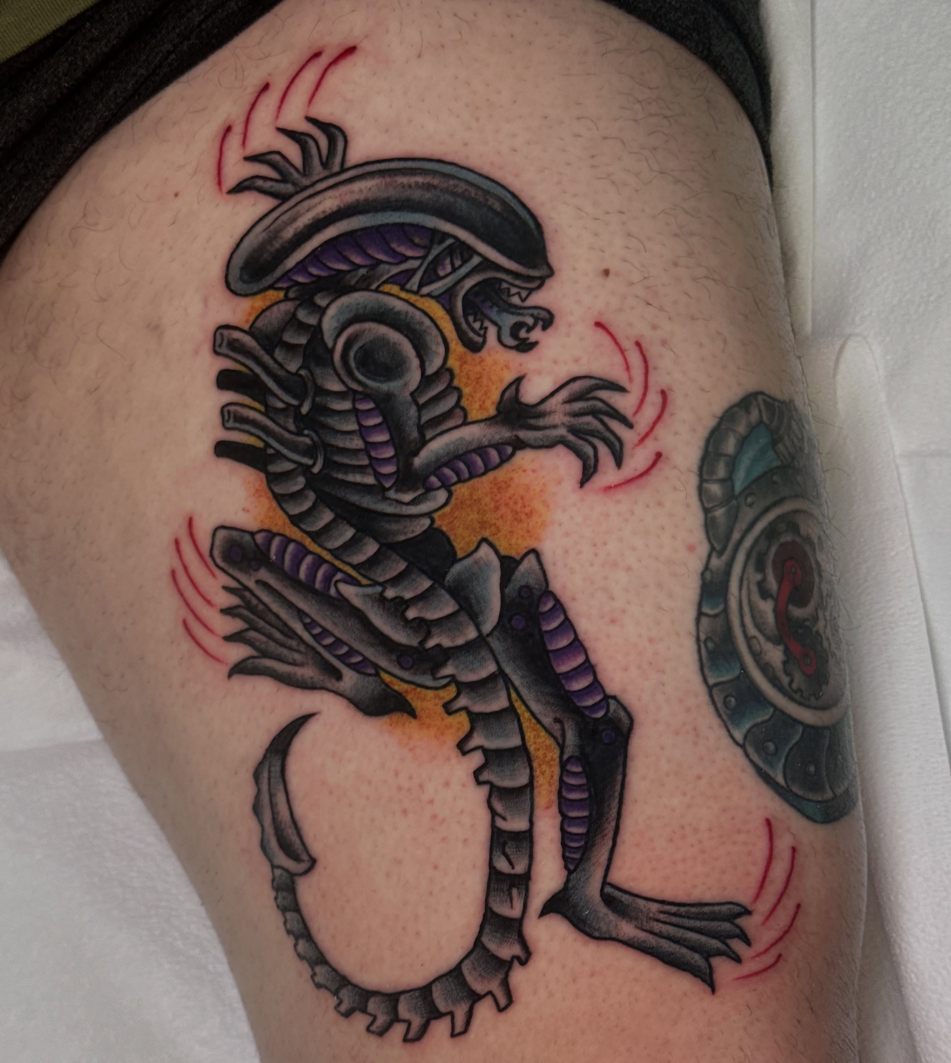 Tattoo by @caitycat.tattoos — black_and_grey, realism