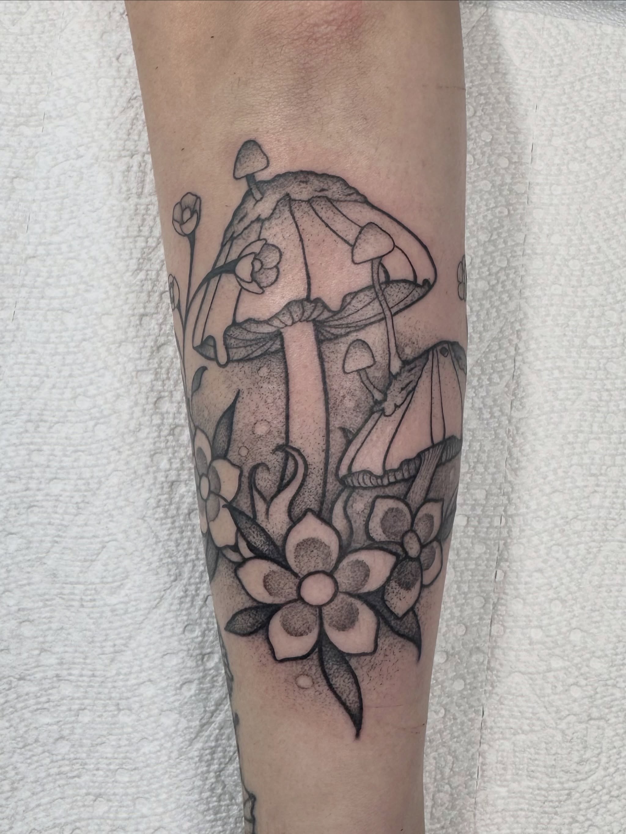 Tattoo by @allyghastly — dotwork, realism