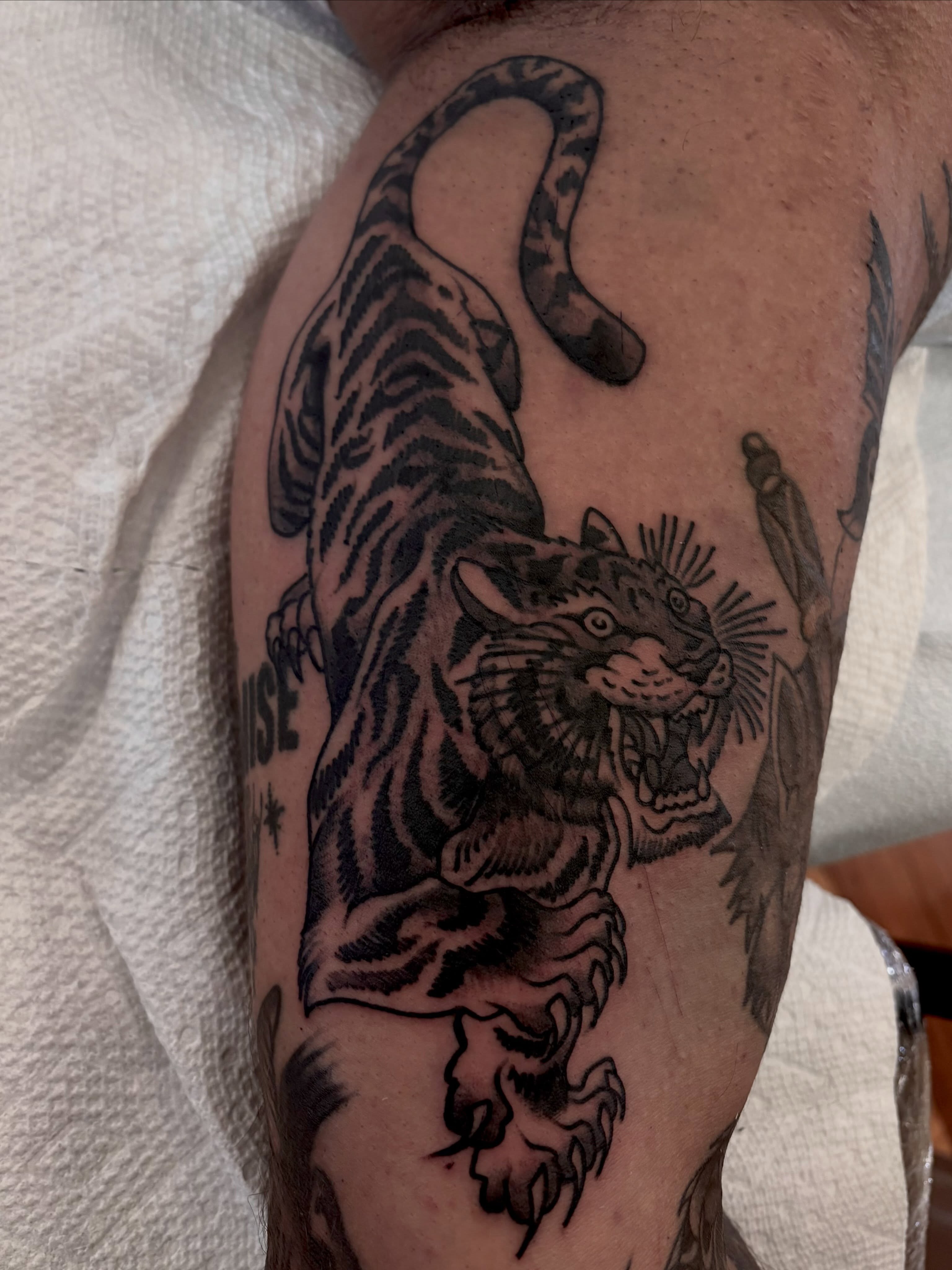 Tattoo by @shanermantattoo — black_and_grey