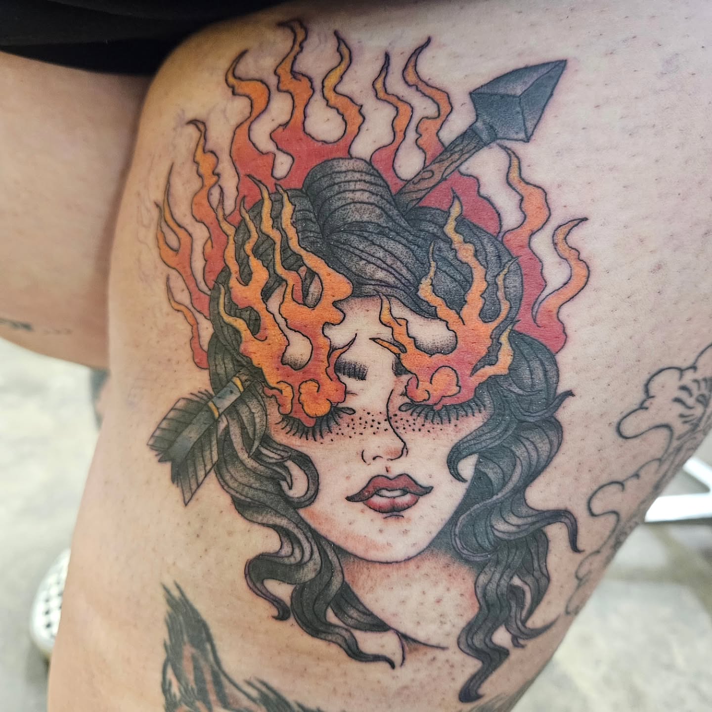 Tattoo by @therestlessdrifter — neo_traditional, dotwork