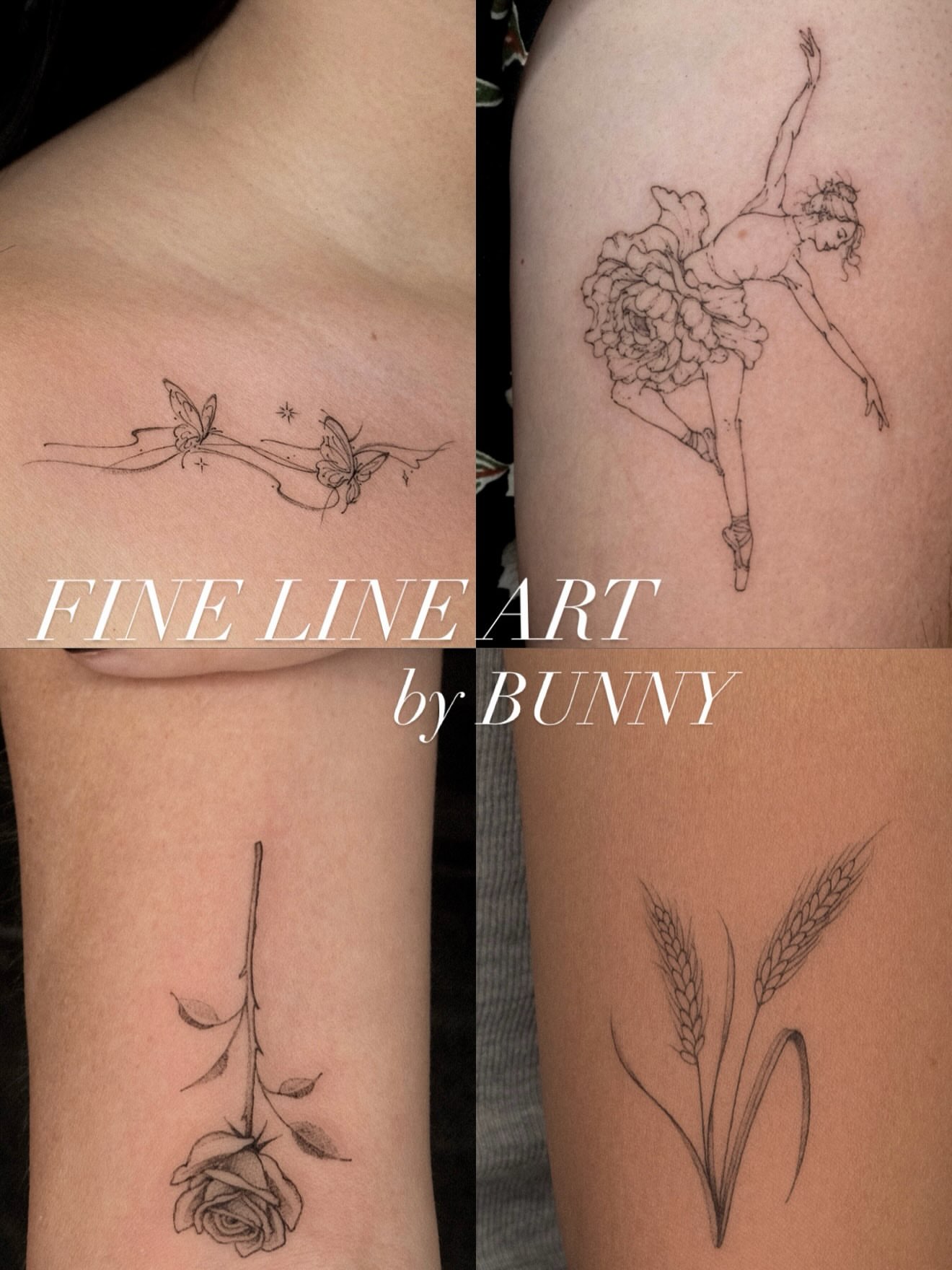 Ballet dancer fine line tattoo on the upper arm by ๐๐๐ฆ ๐๐ ๐ฎ๐ฒ๐๐ง