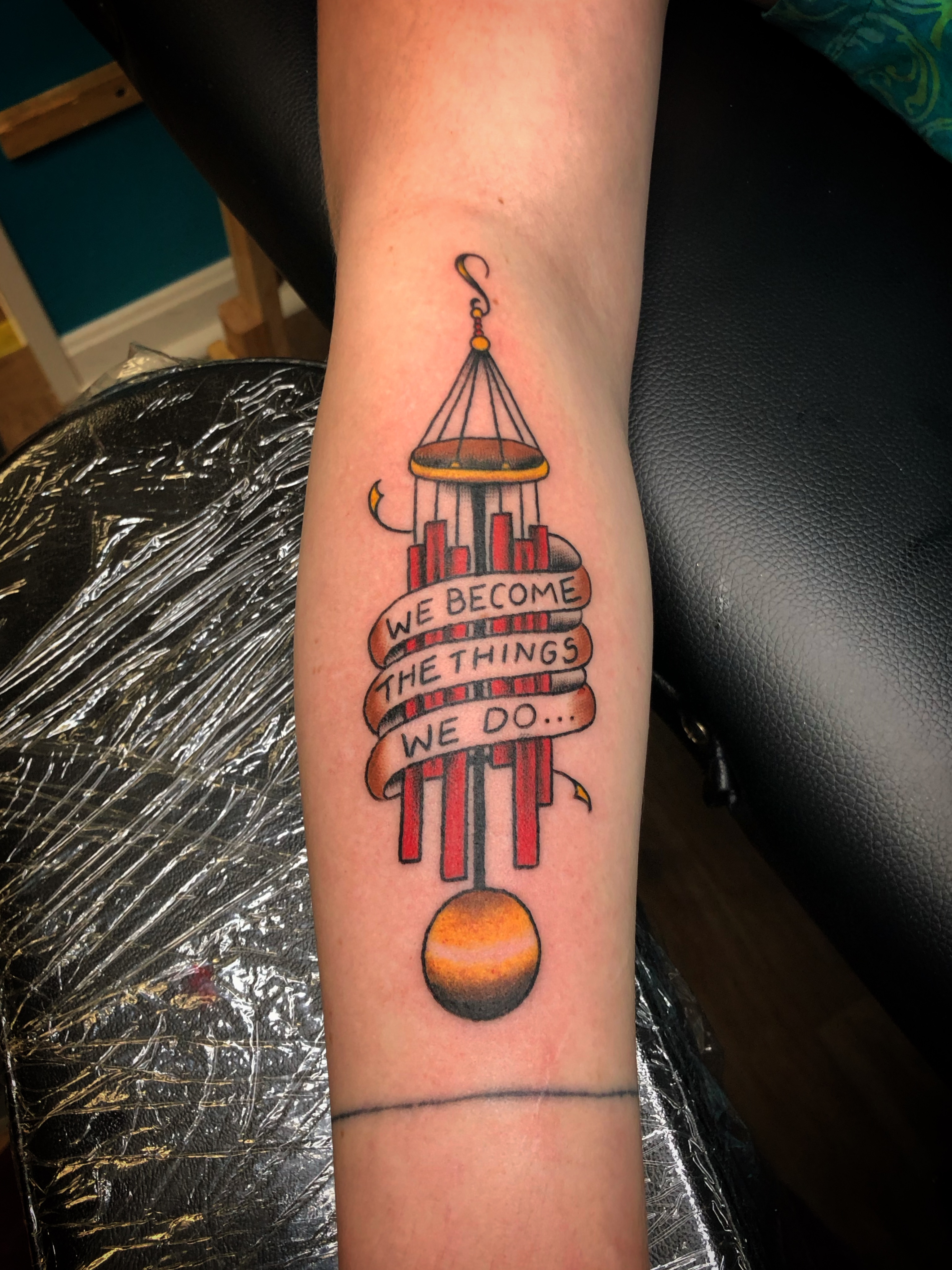 Tattoo by @marble_tattoos — dotwork