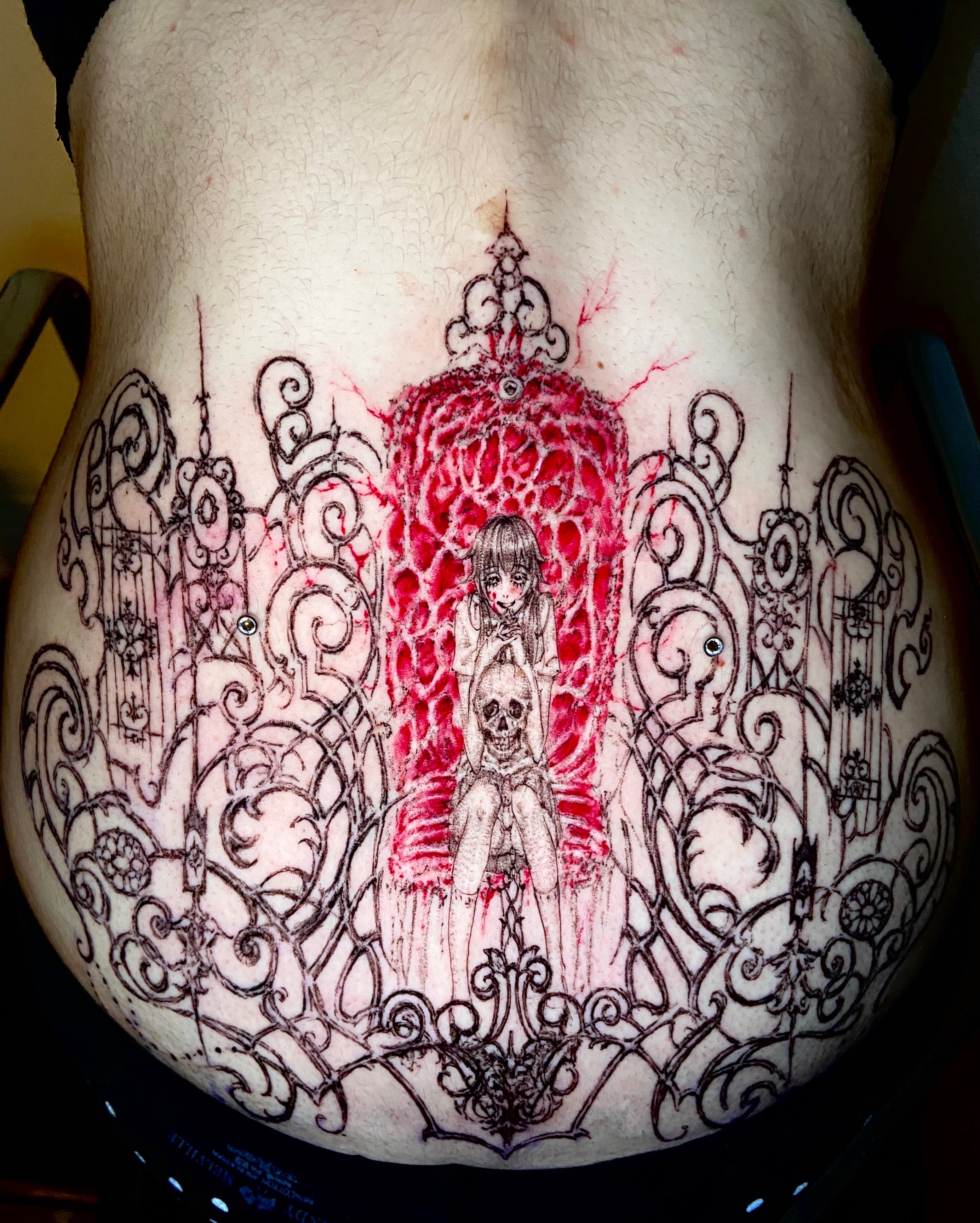 Tattoo by @friedraven_tattoo โ dark_realism, anime
