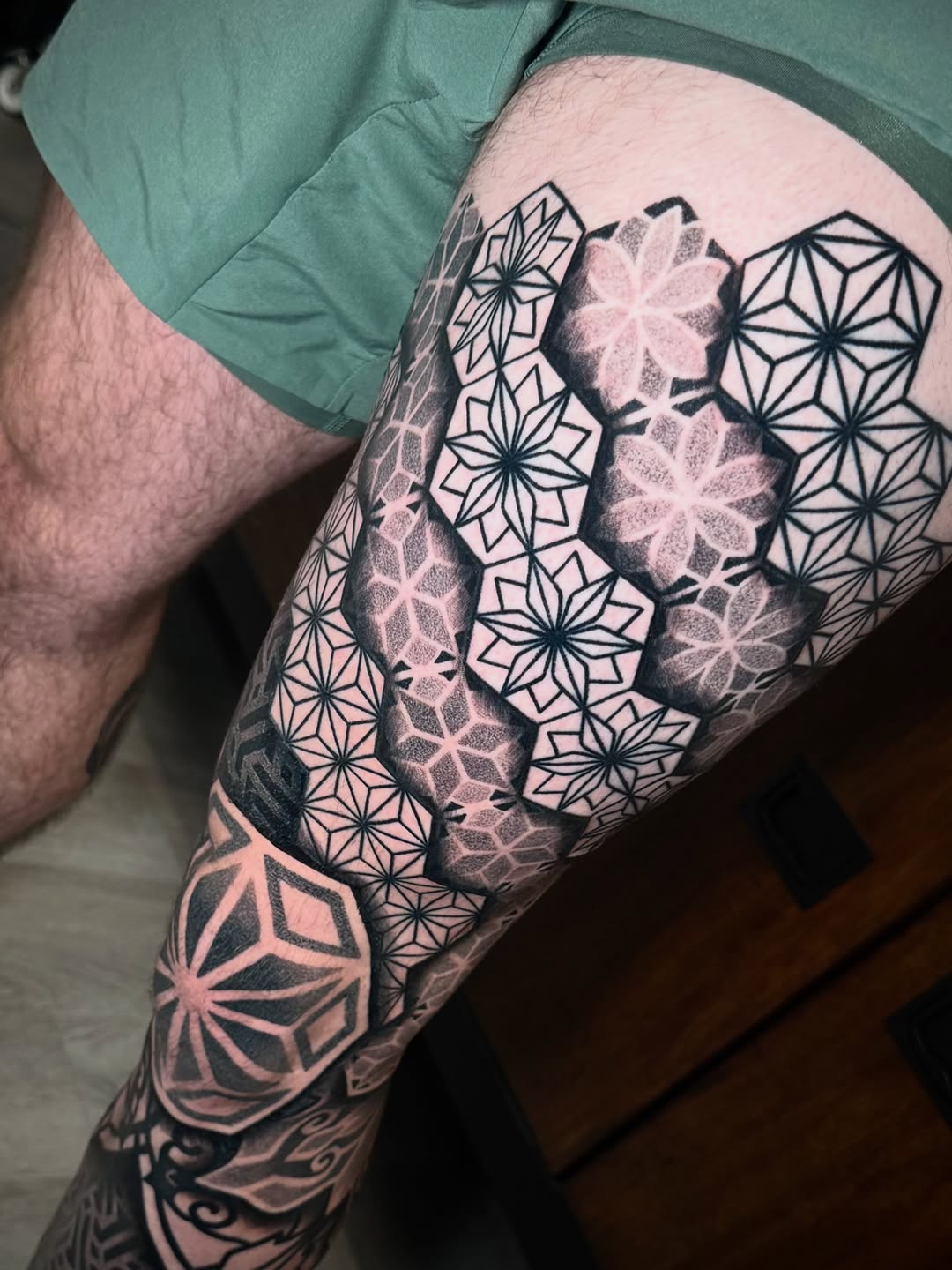 Tattoo work at Three Rivers Tattoo Convention 2026