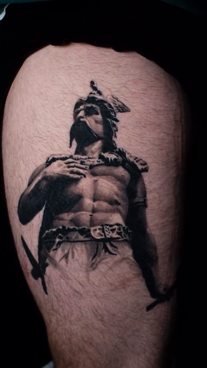 Tattoo by @stadnyque — realism, black_and_grey