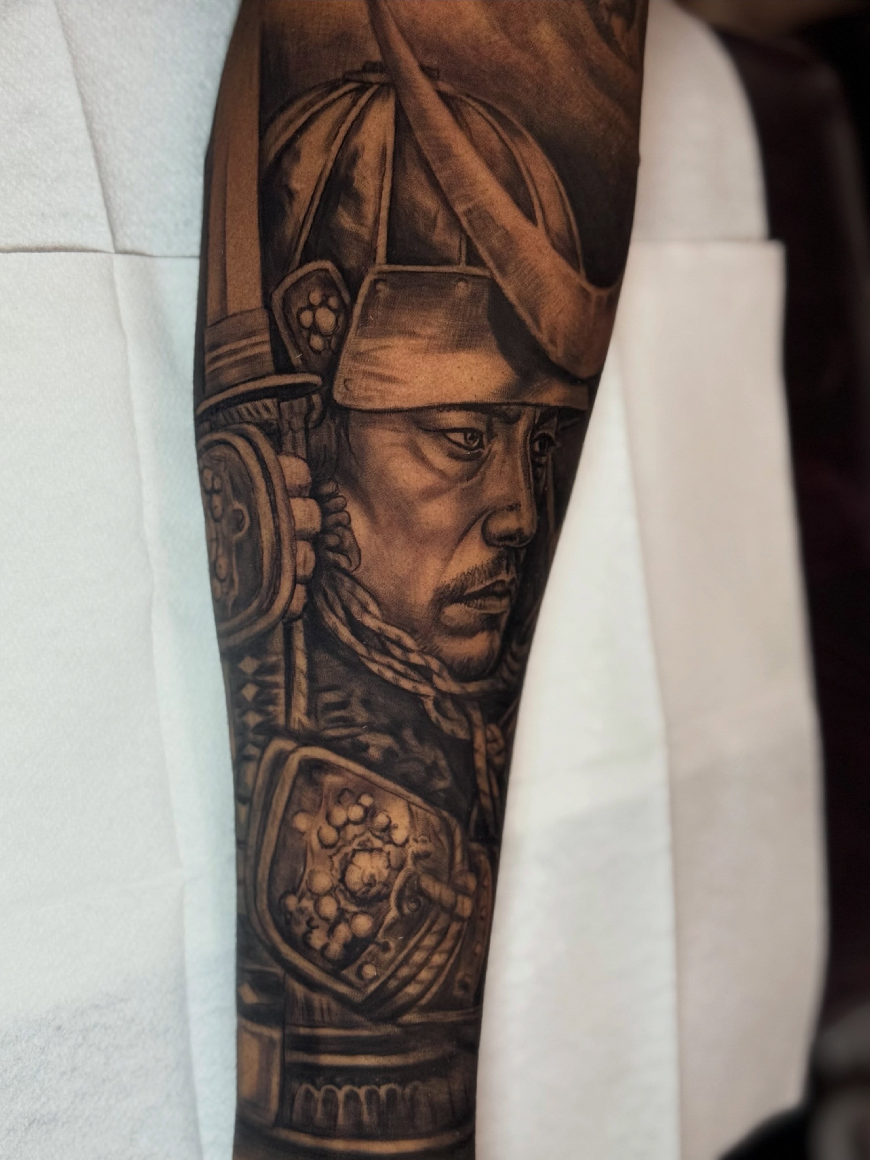 Tattoo by @morgansototattoo — black_and_grey, realism