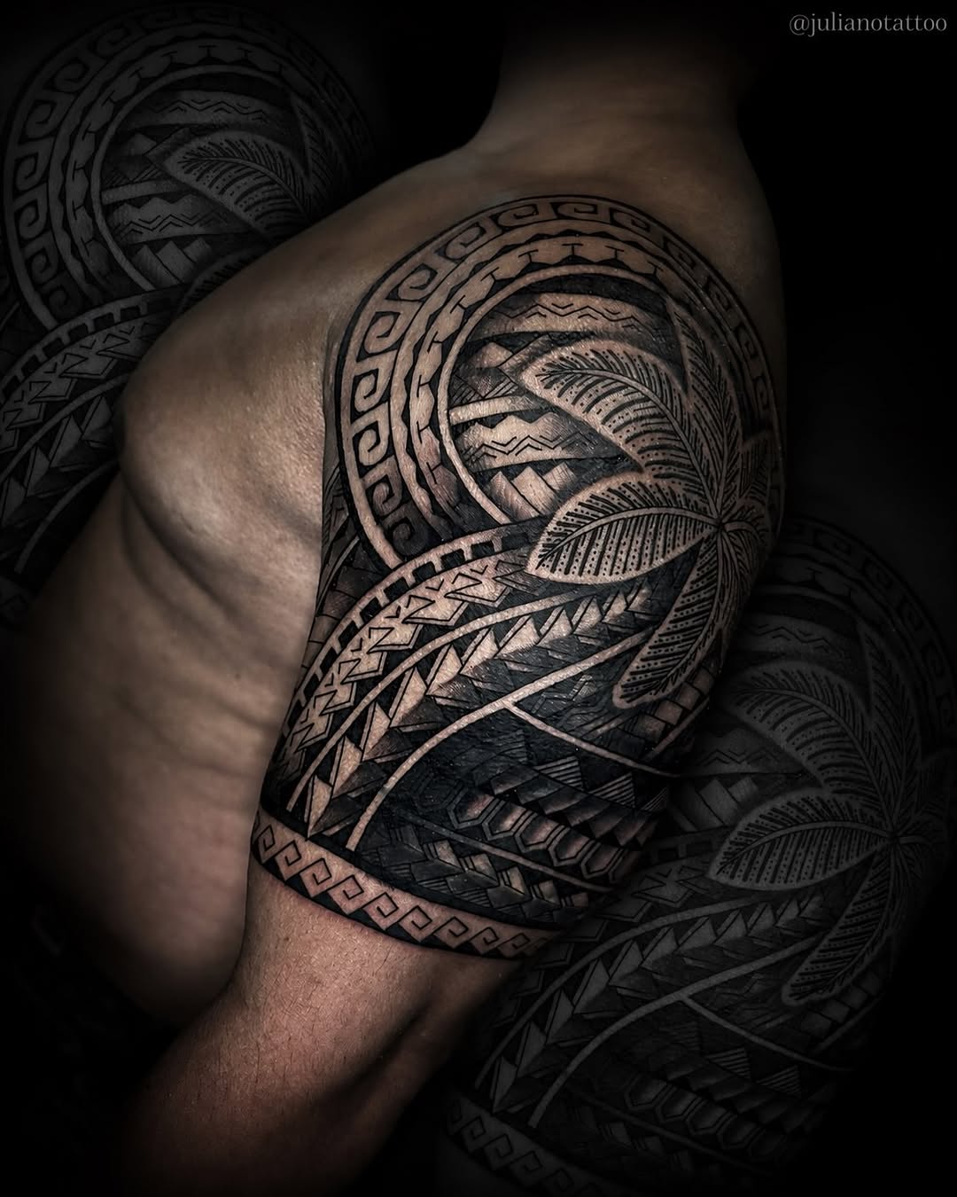 Tattoo by @julianotattoo — tribal, blackwork