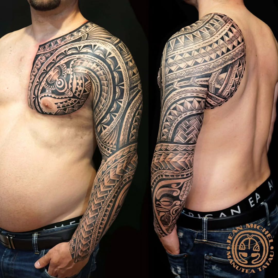 Tattoo by @jeanmichelmanutea — tribal, blackwork