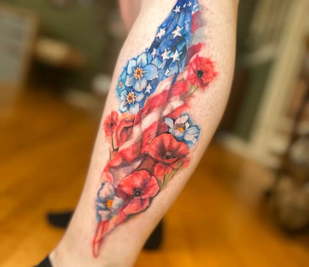 Tattoo by @ceciliamarietattoos — watercolor