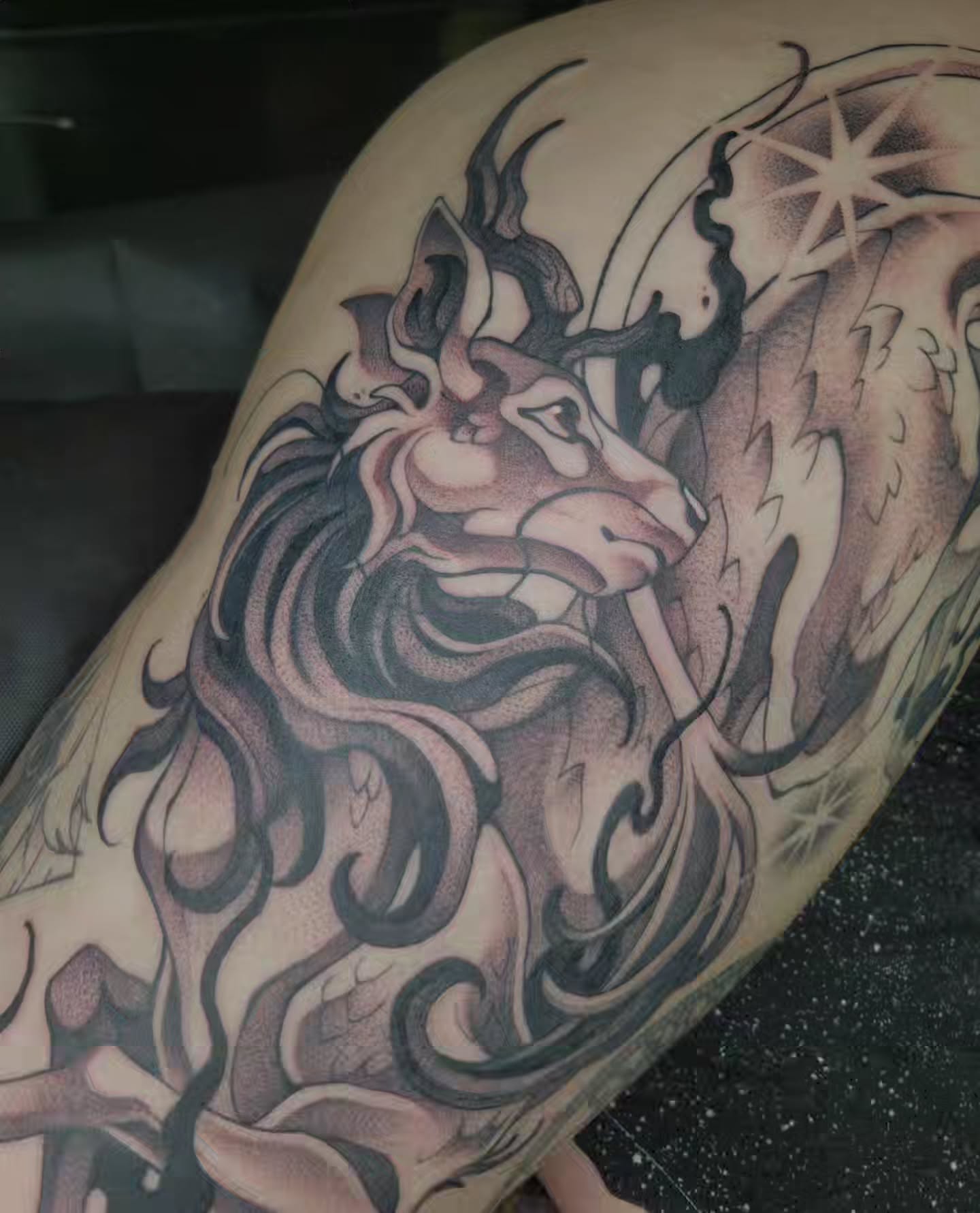 Tattoo by @jaystor.ink — black_and_grey, realism