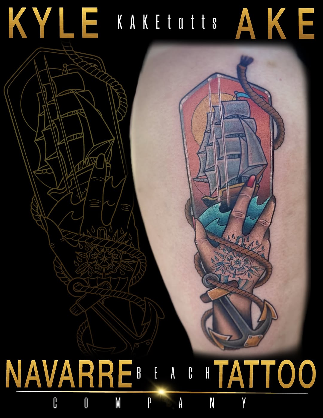 Tattoo by @kaketatts — american_traditional, neo_traditional