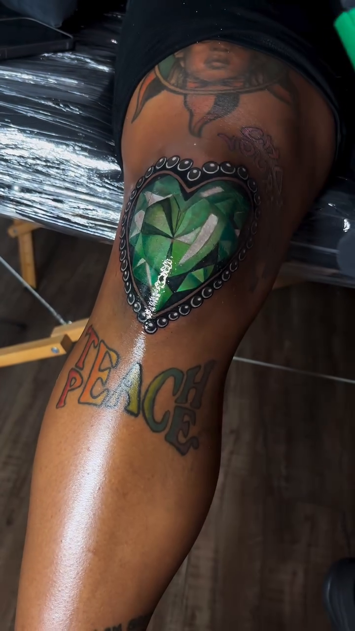 Tattoo by @serendipitytat2 — realism, gemstone