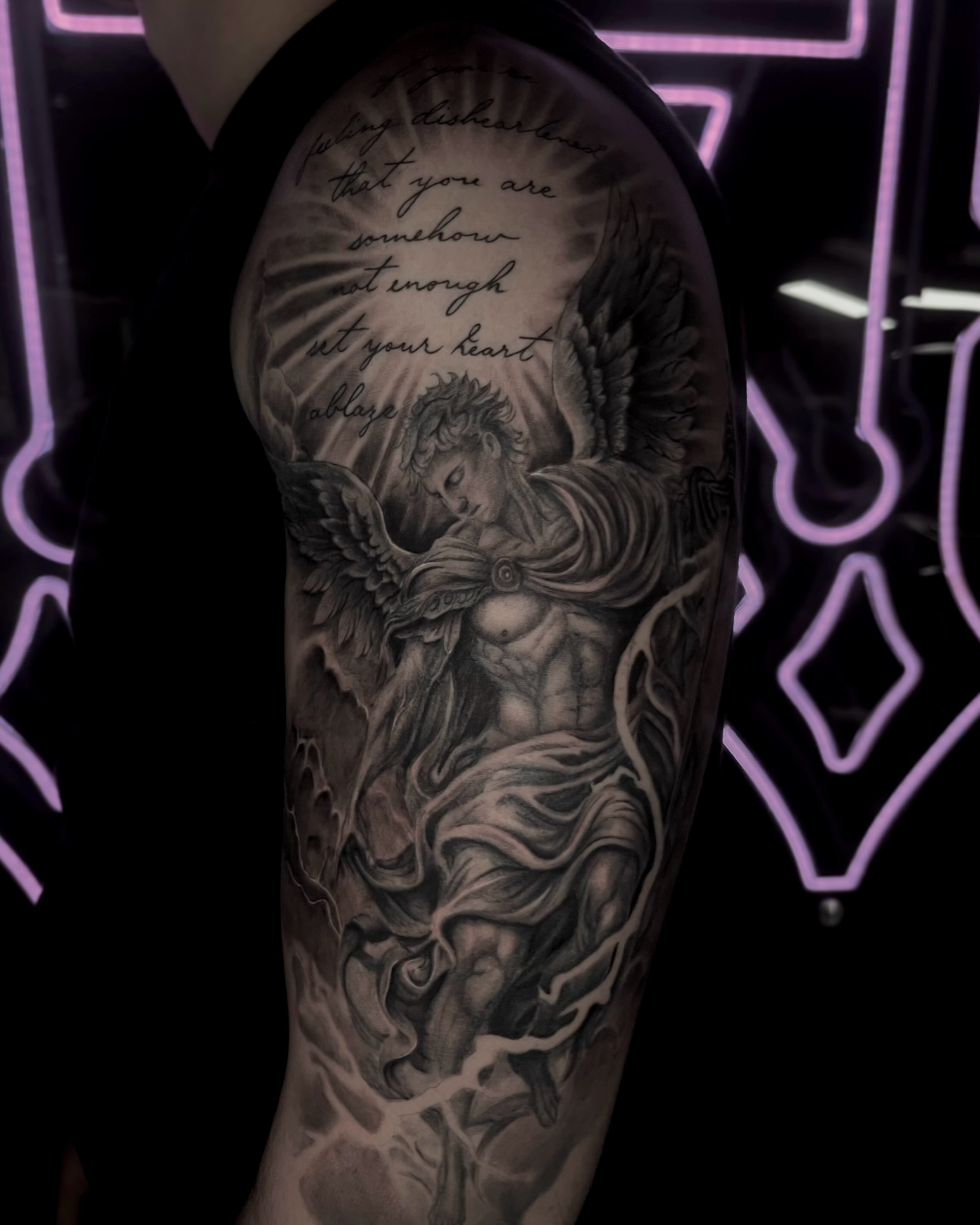 Tattoo by @dje.inks — black_and_grey, realism