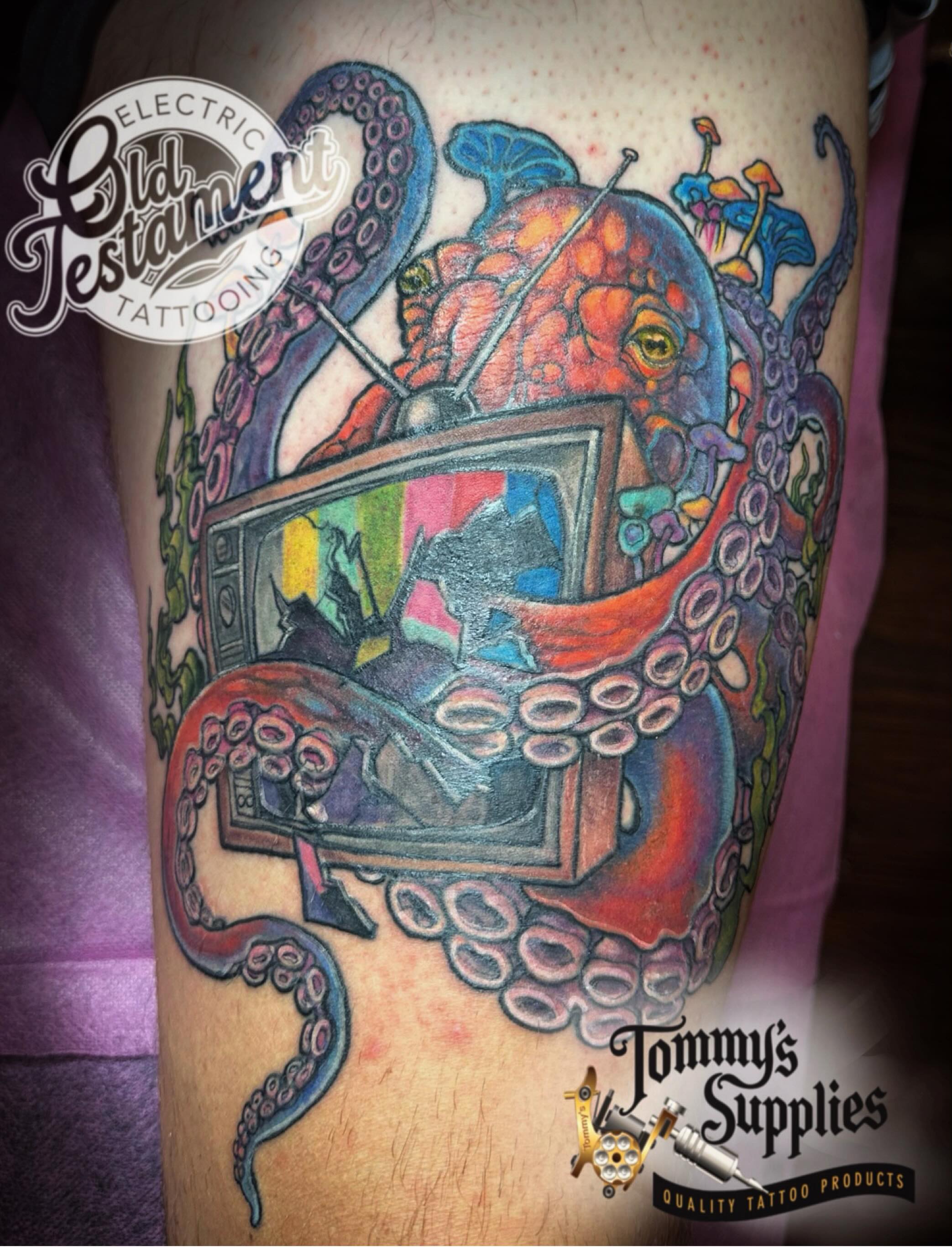 Tattoo by @eddieshawtattoos — new_school, surrealism