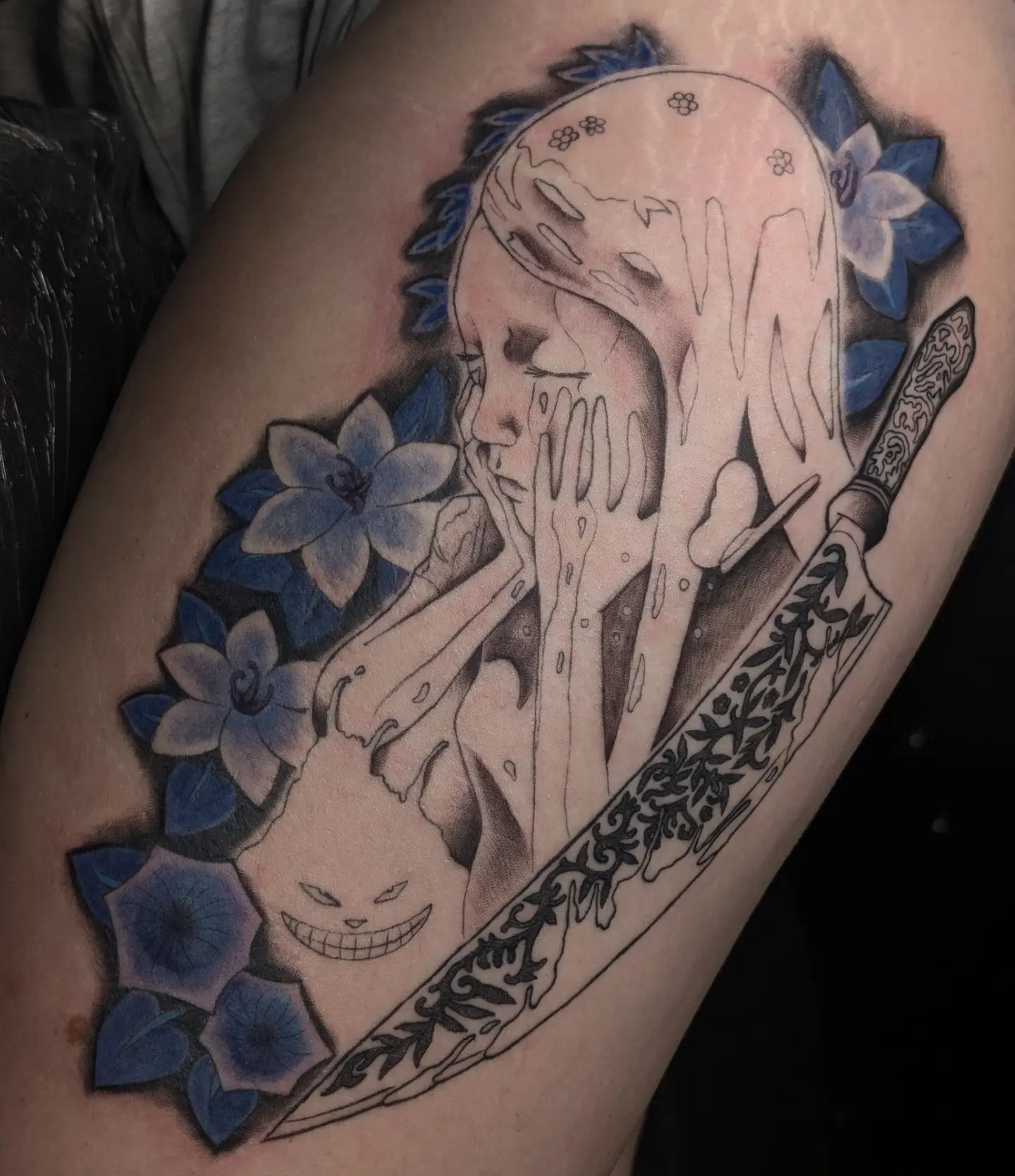 Tattoo by @matchashojo — black_and_grey, realism
