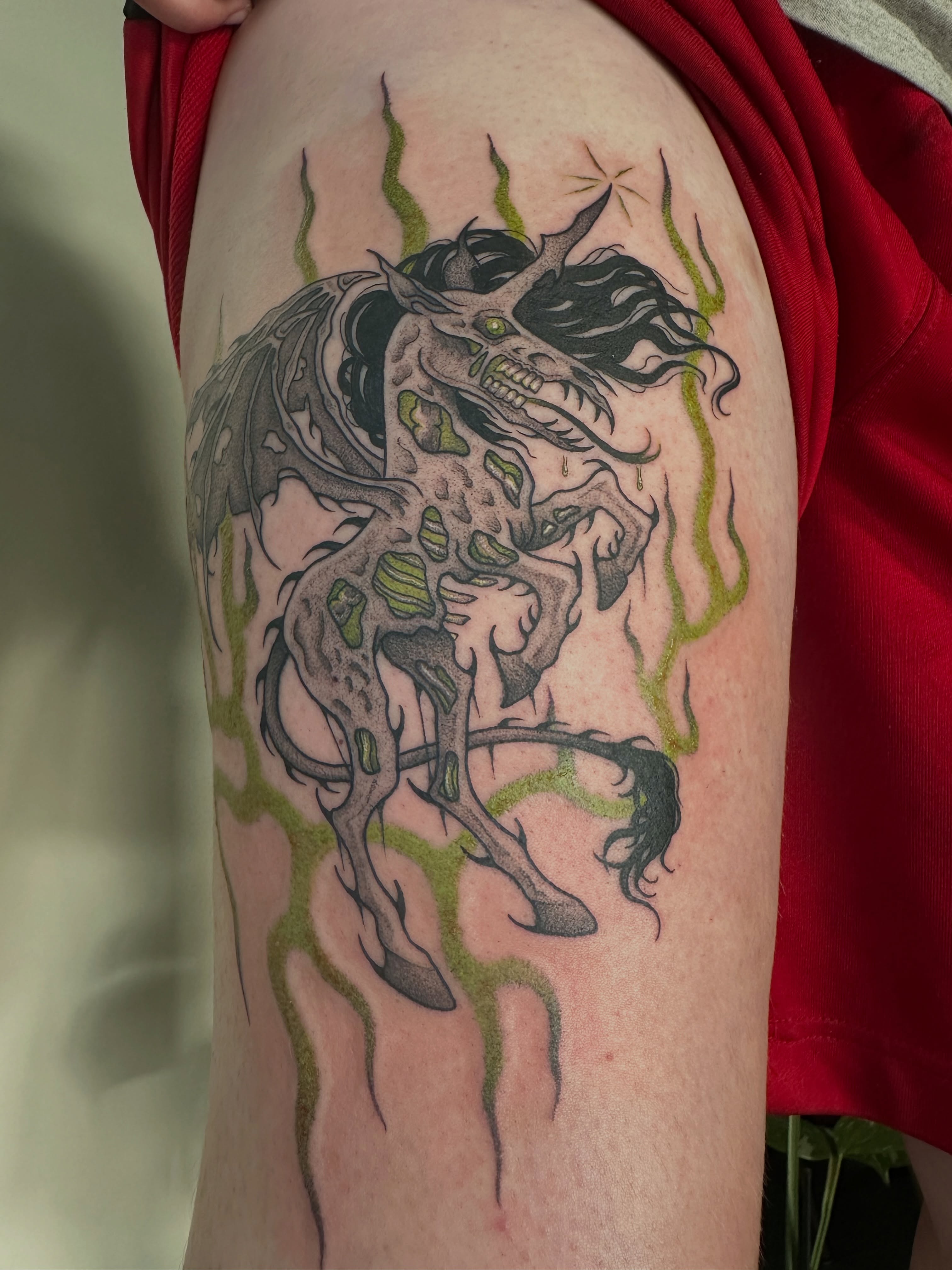 Tattoo by @ooey.gooey.tattooey — black_and_grey
