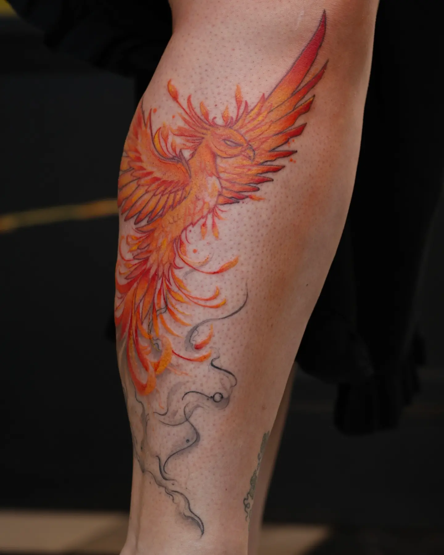 Tattoo by @oriotat2 — dotwork, watercolor
