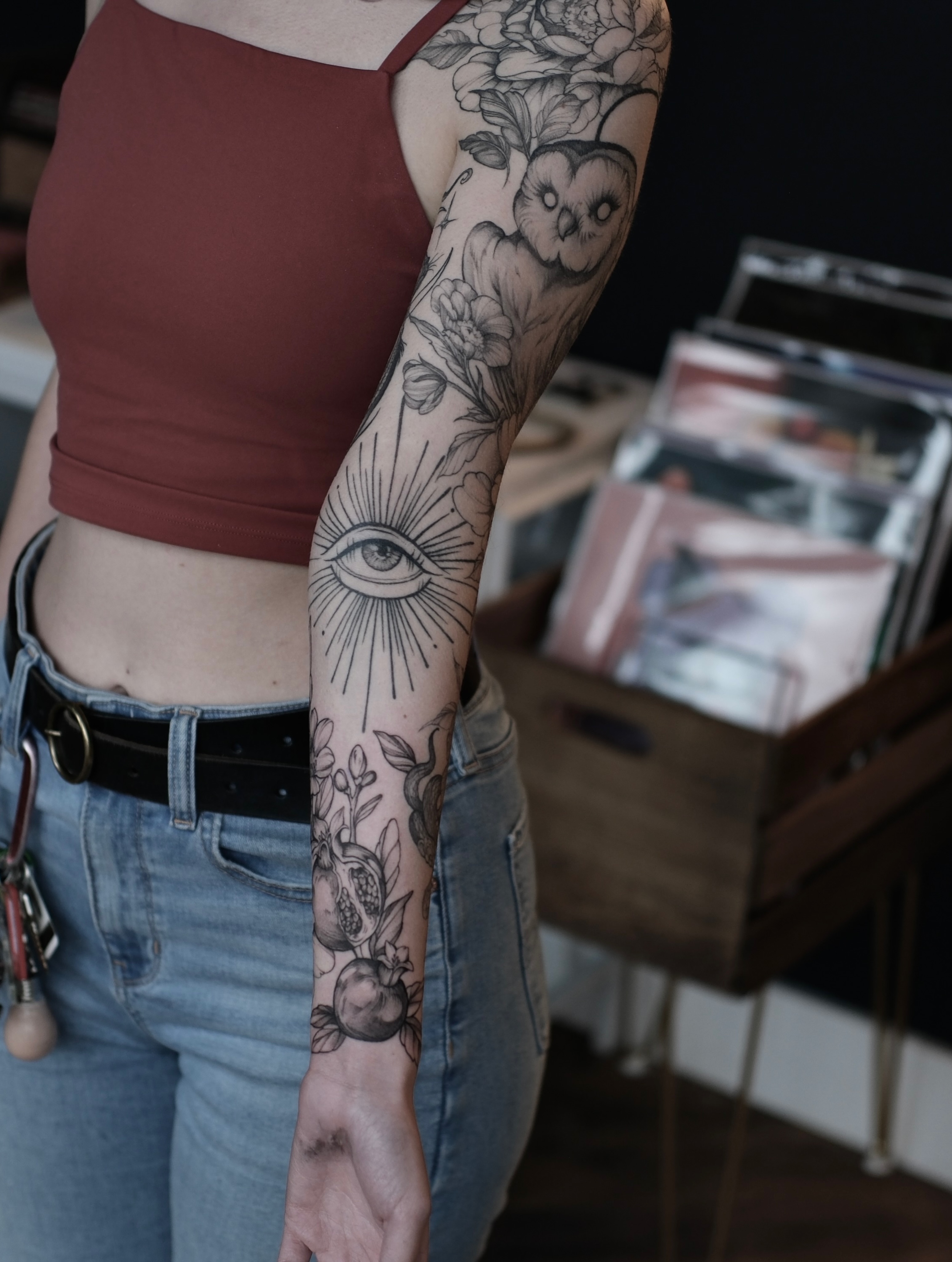 Tattoo by @hellbunnytattoos — american_traditional, black_and_grey