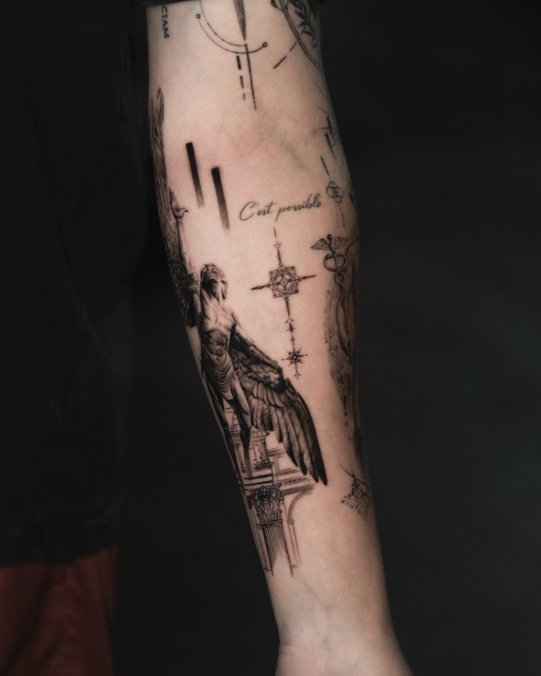 Tattoo by @ron.alvarez_tattoo — black_and_grey, realism
