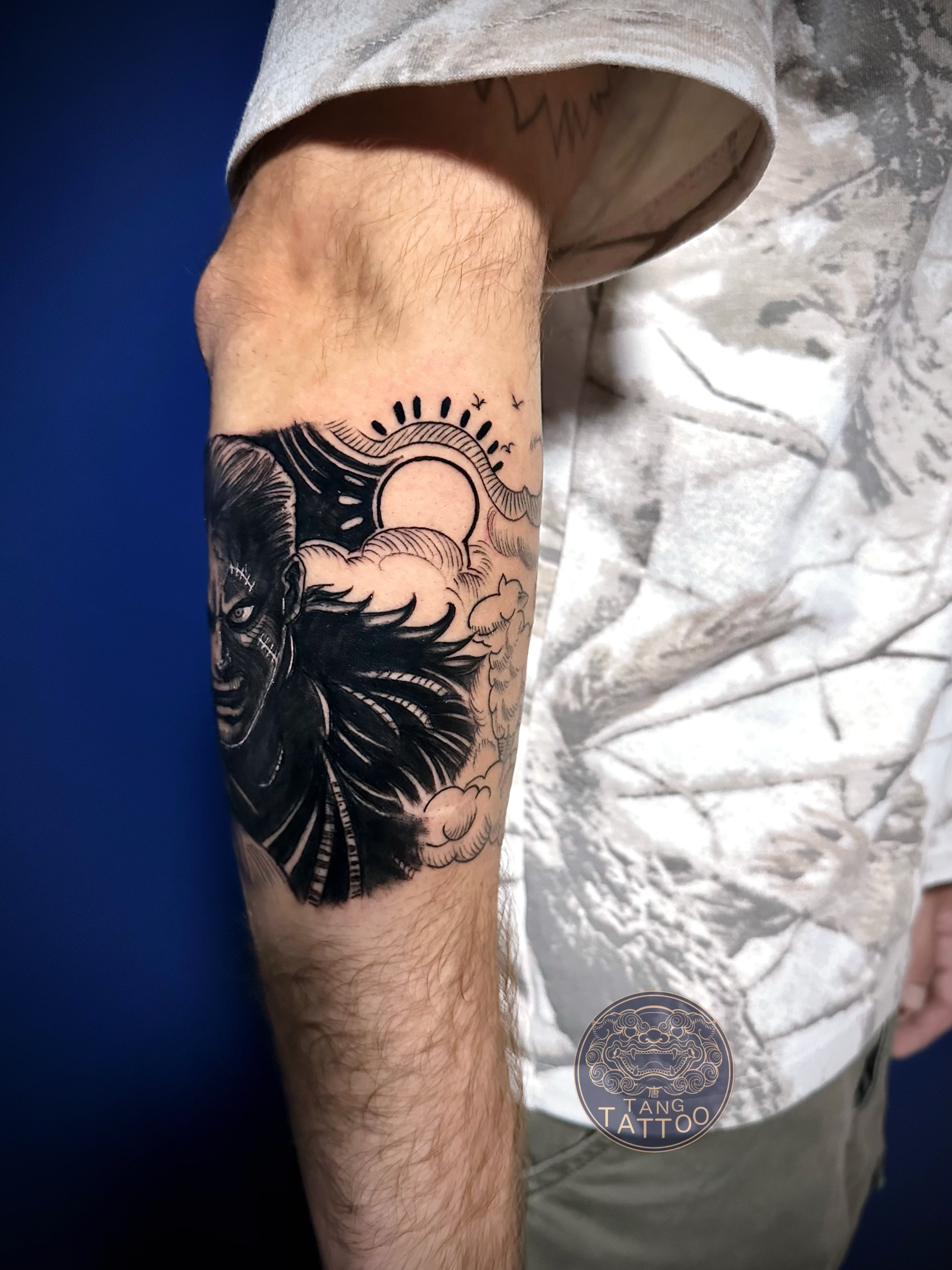 Tattoo by @tftattoo โ black_and_grey, realism