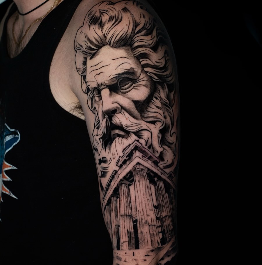 Tattoo by @javiink_rm — black_and_grey, realism