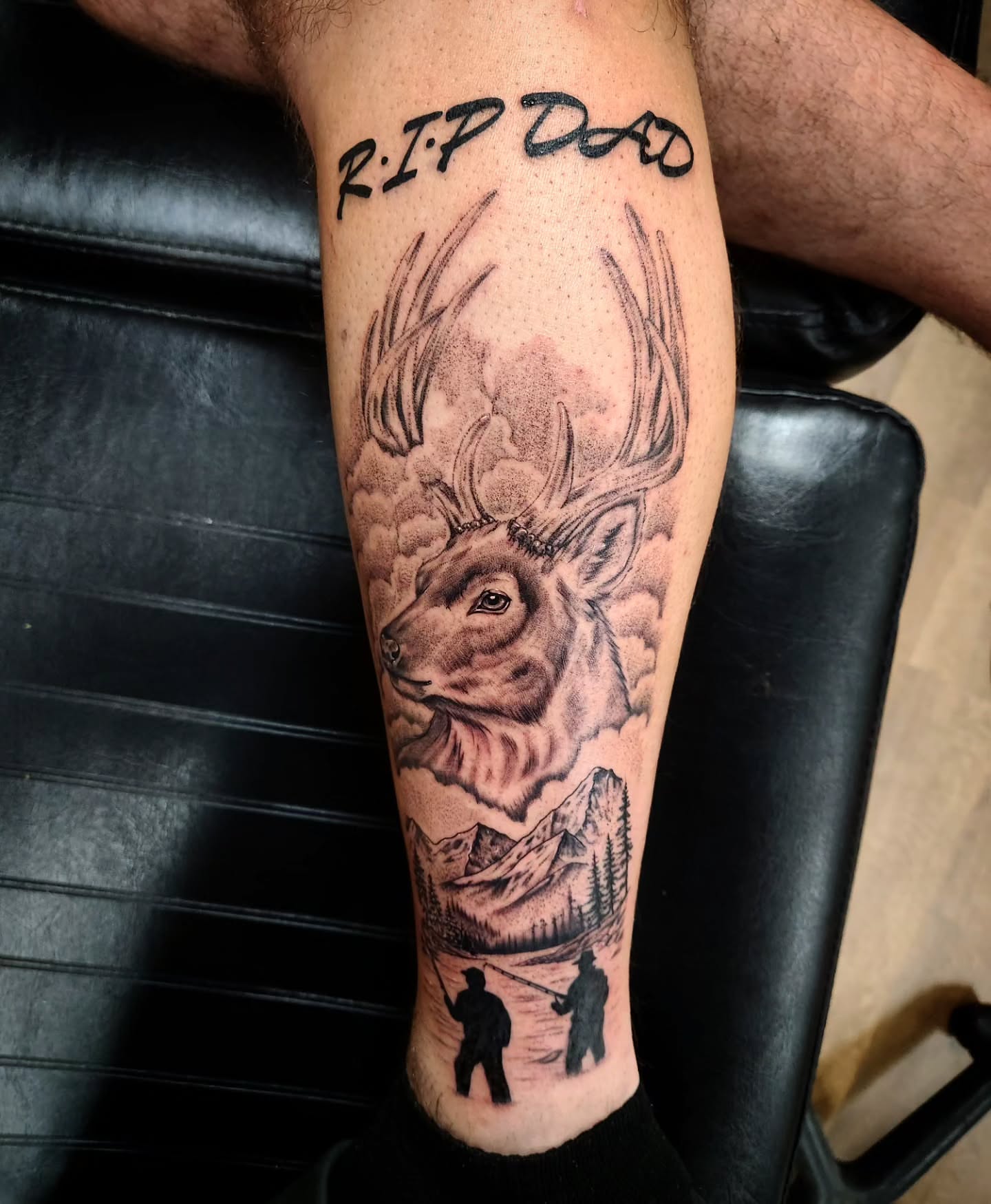 Tattoo by @eric_art1313 — black_and_grey, realism