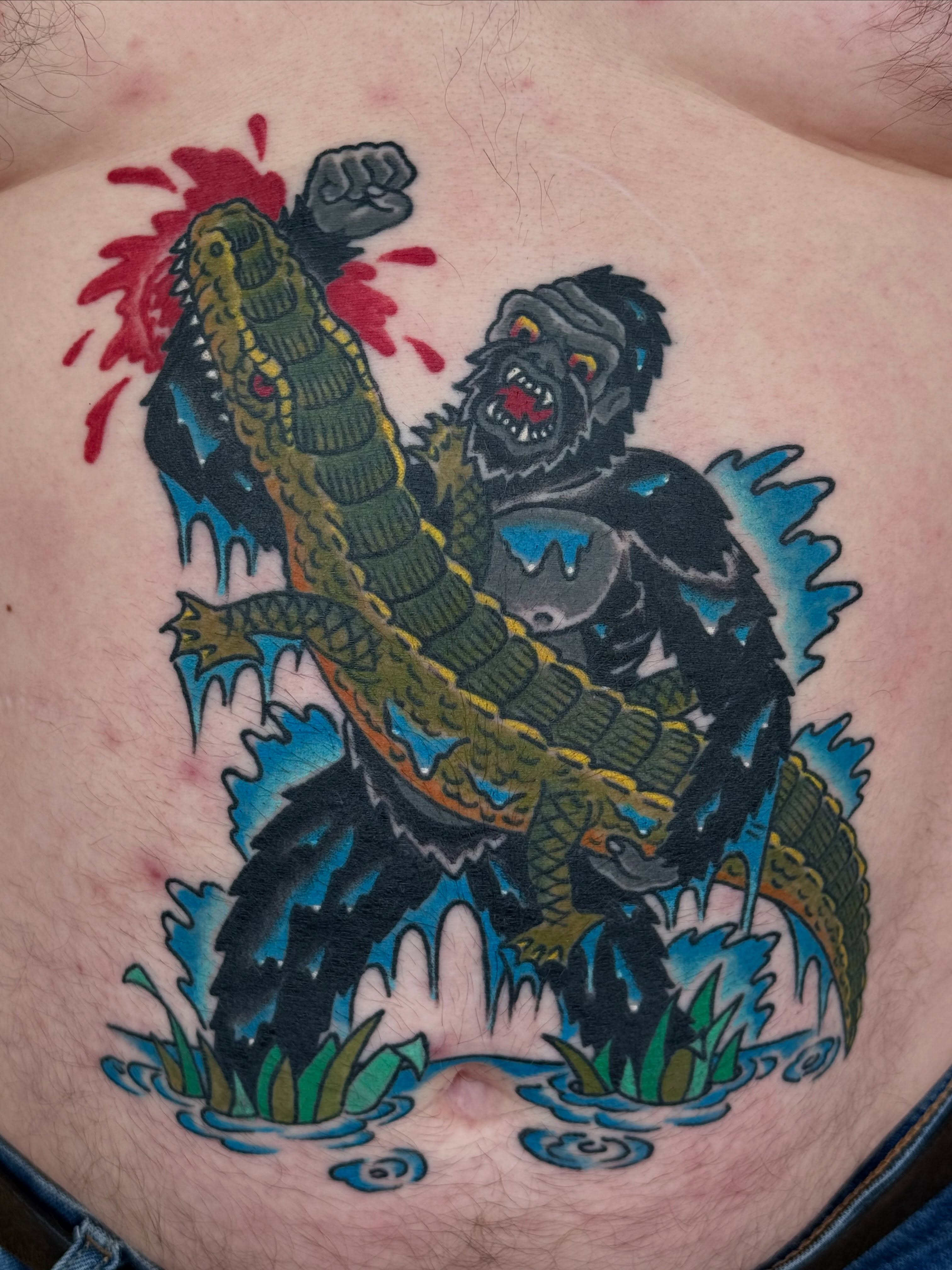 Tattoo by @timothykenee — american_traditional, dotwork