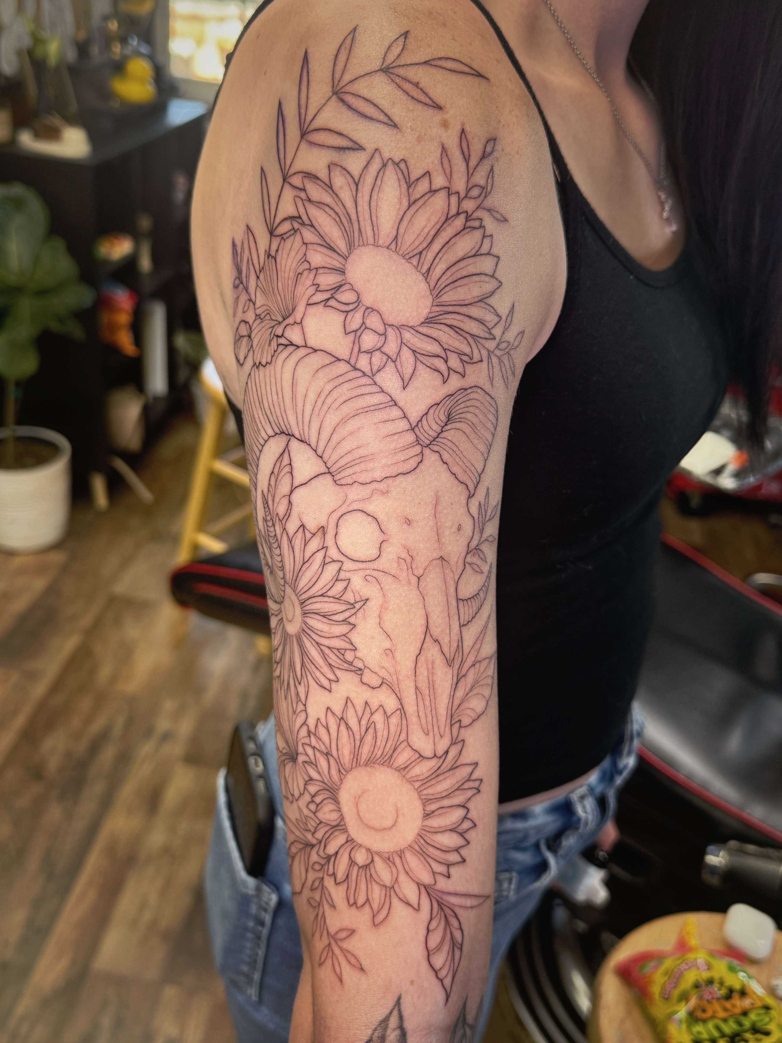 Tattoo by @audreymicheletattoos — black_and_grey