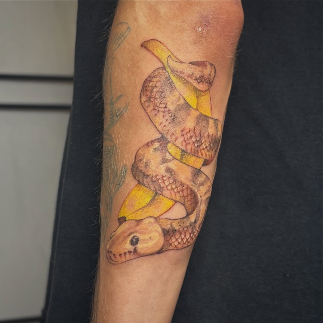Snake realism tattoo on the forearm by ★ Val! ★ Tattoo Artist