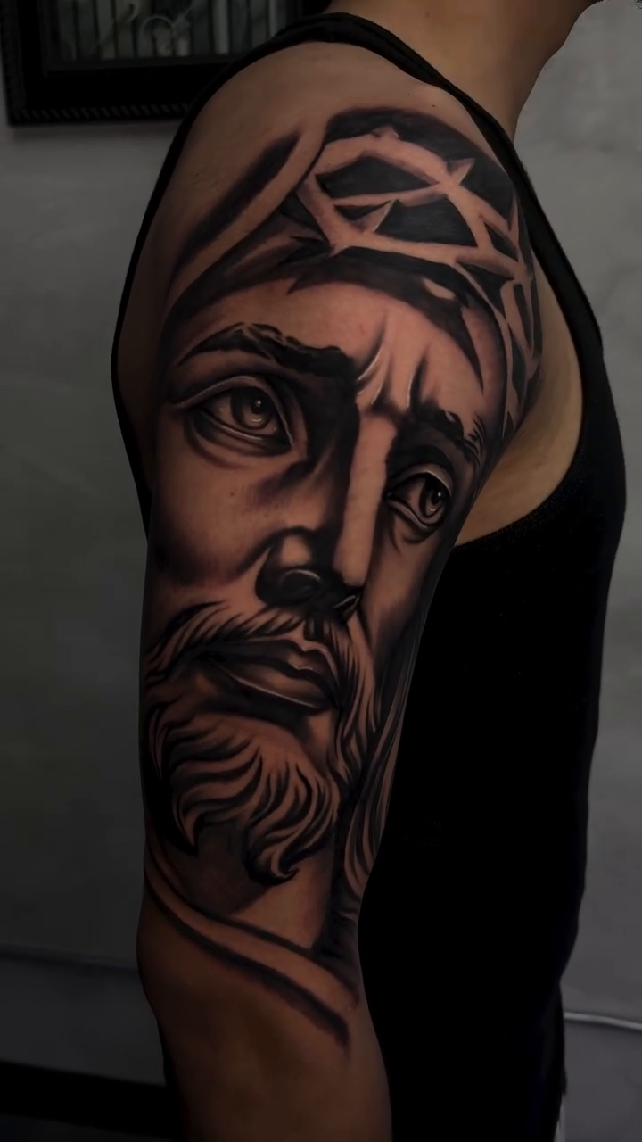 Tattoo by @ghostinkzz β realism, black_and_grey