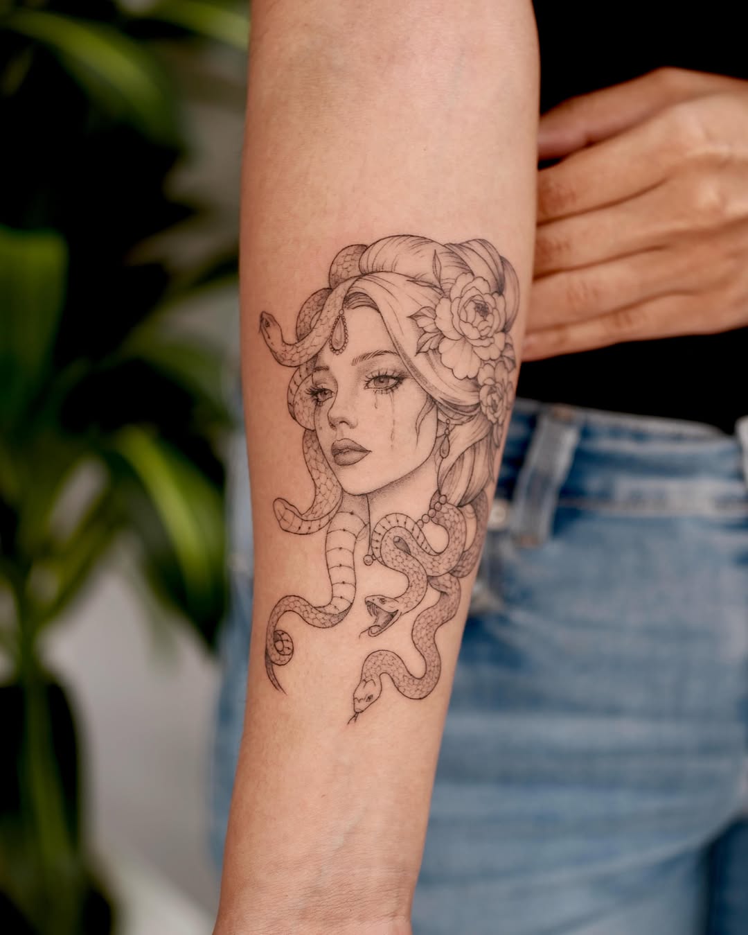 Tattoo by @tats_nina — black_and_grey