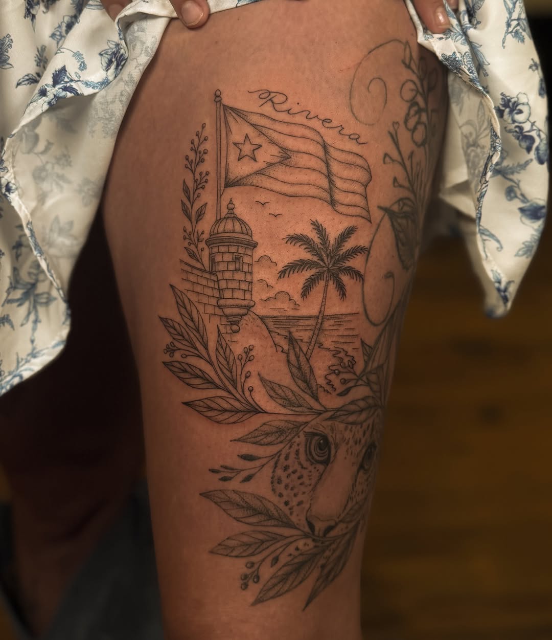 Tattoo by @wildcoyoteco — black_and_grey