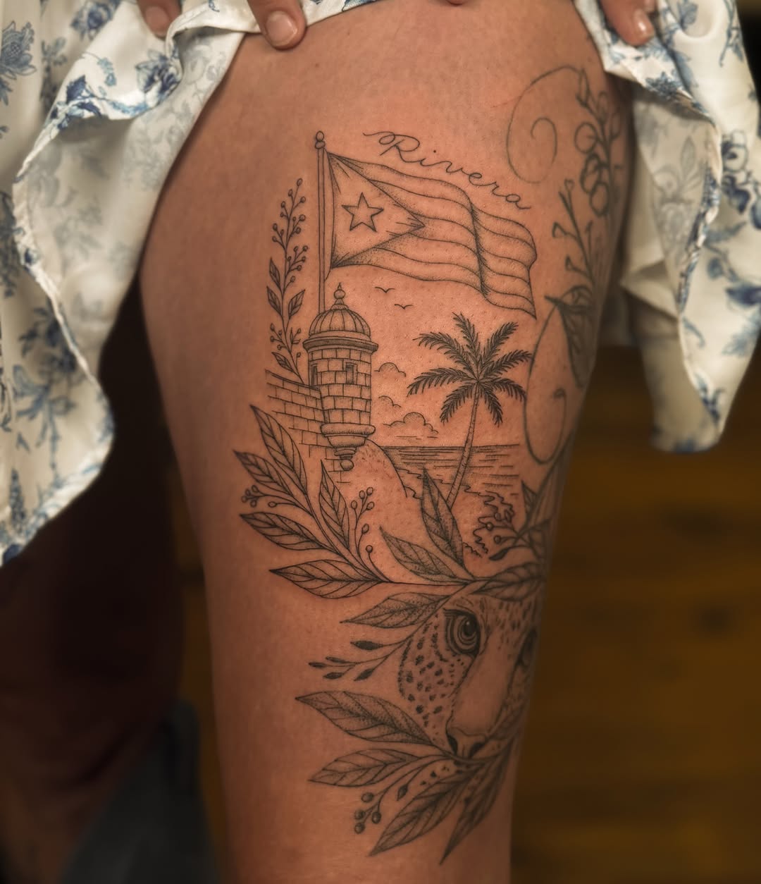 Tattoo by @wildcoyoteco — black_and_grey, realism