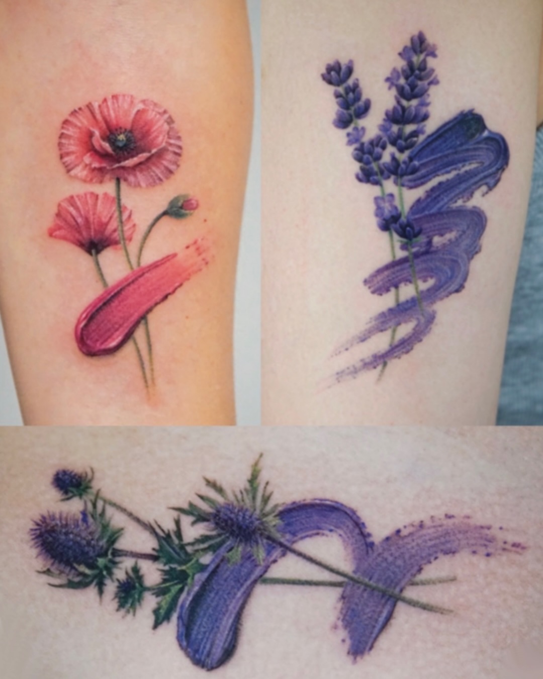 Flowers realism tattoo on the forearm by Gemma✨ Realismtattoo