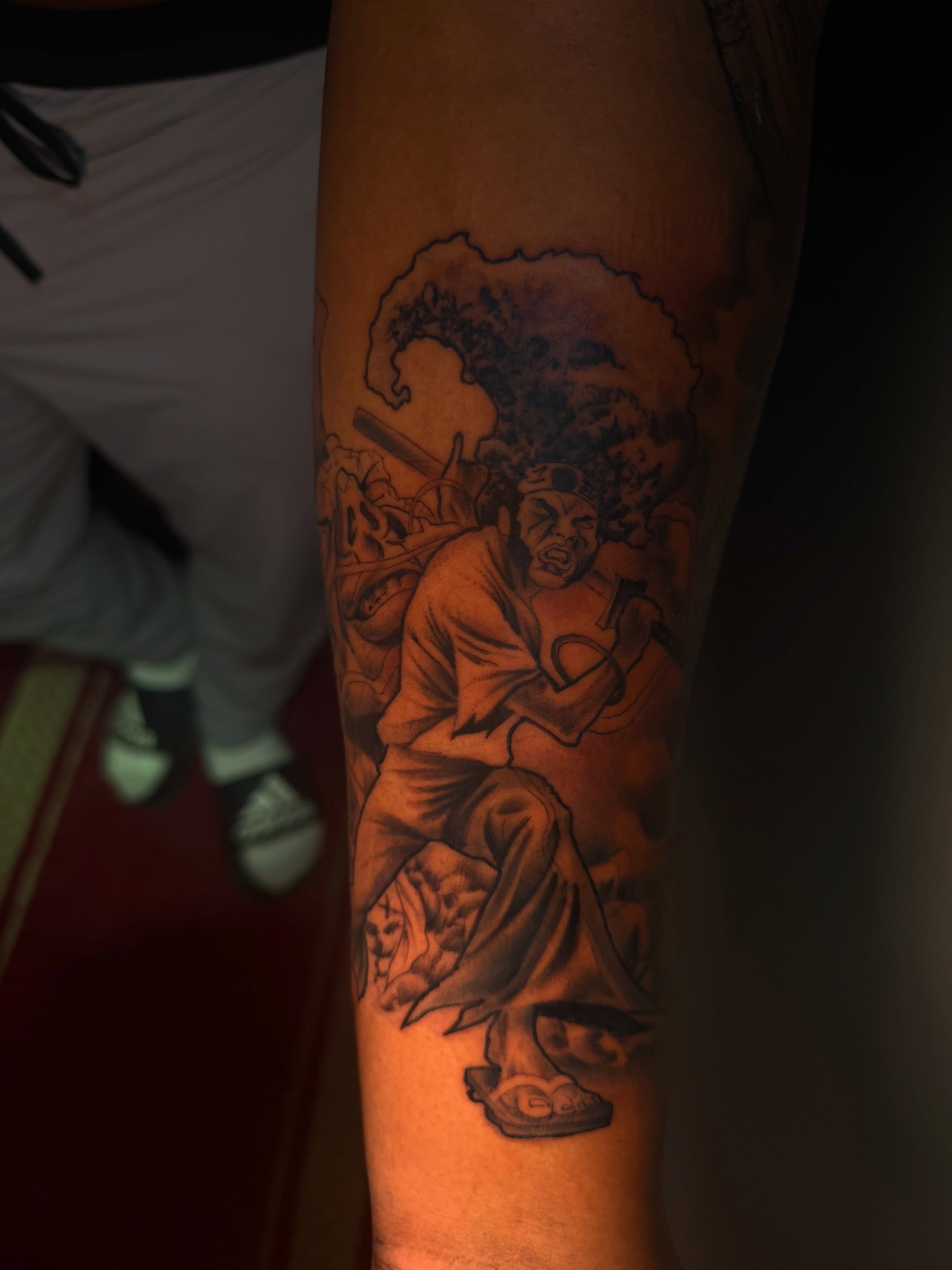 Tattoo by @broninked — black_and_grey, realism