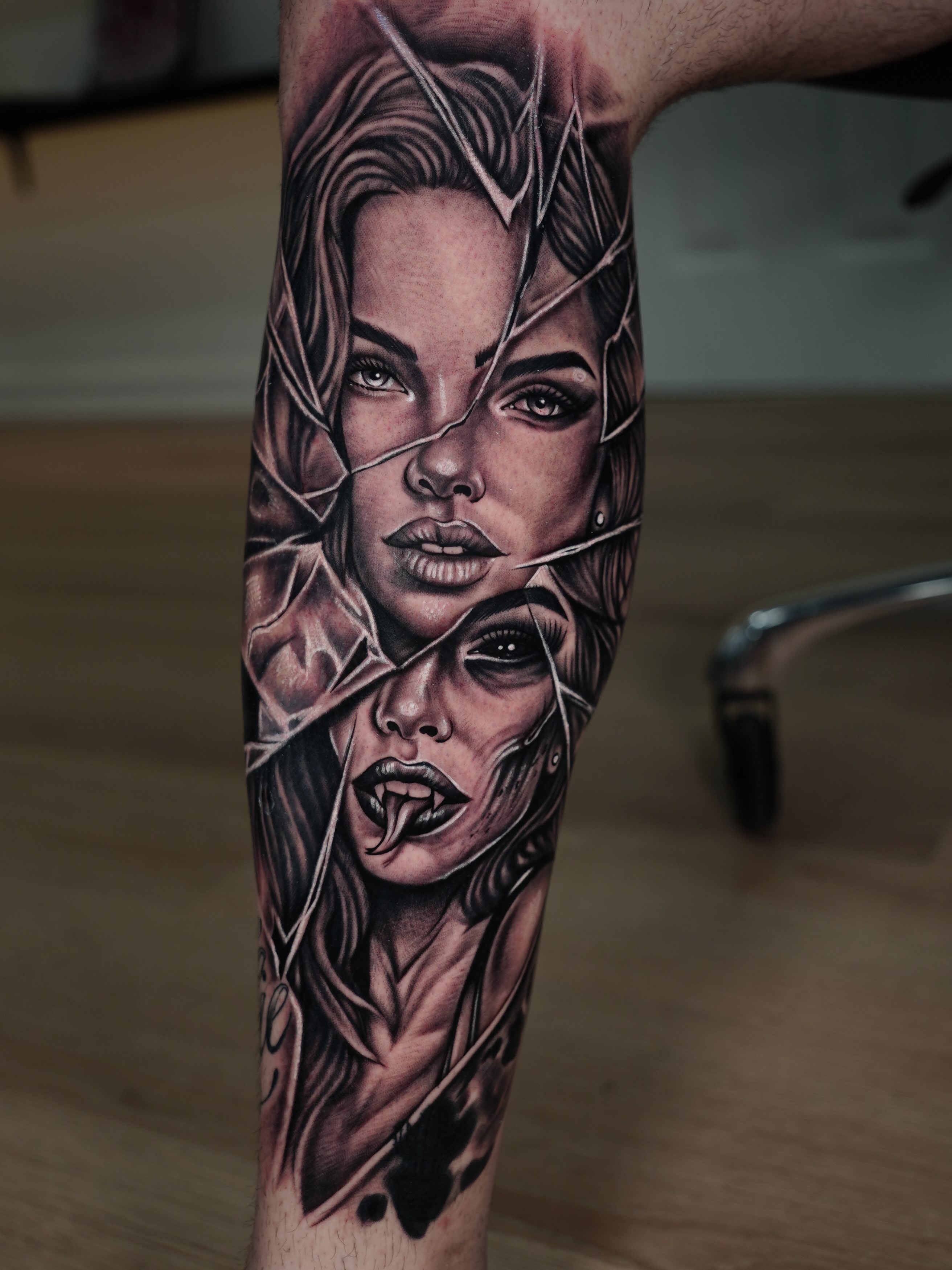 Tattoo by @gemmatattoooficiall — realism, dark_realism
