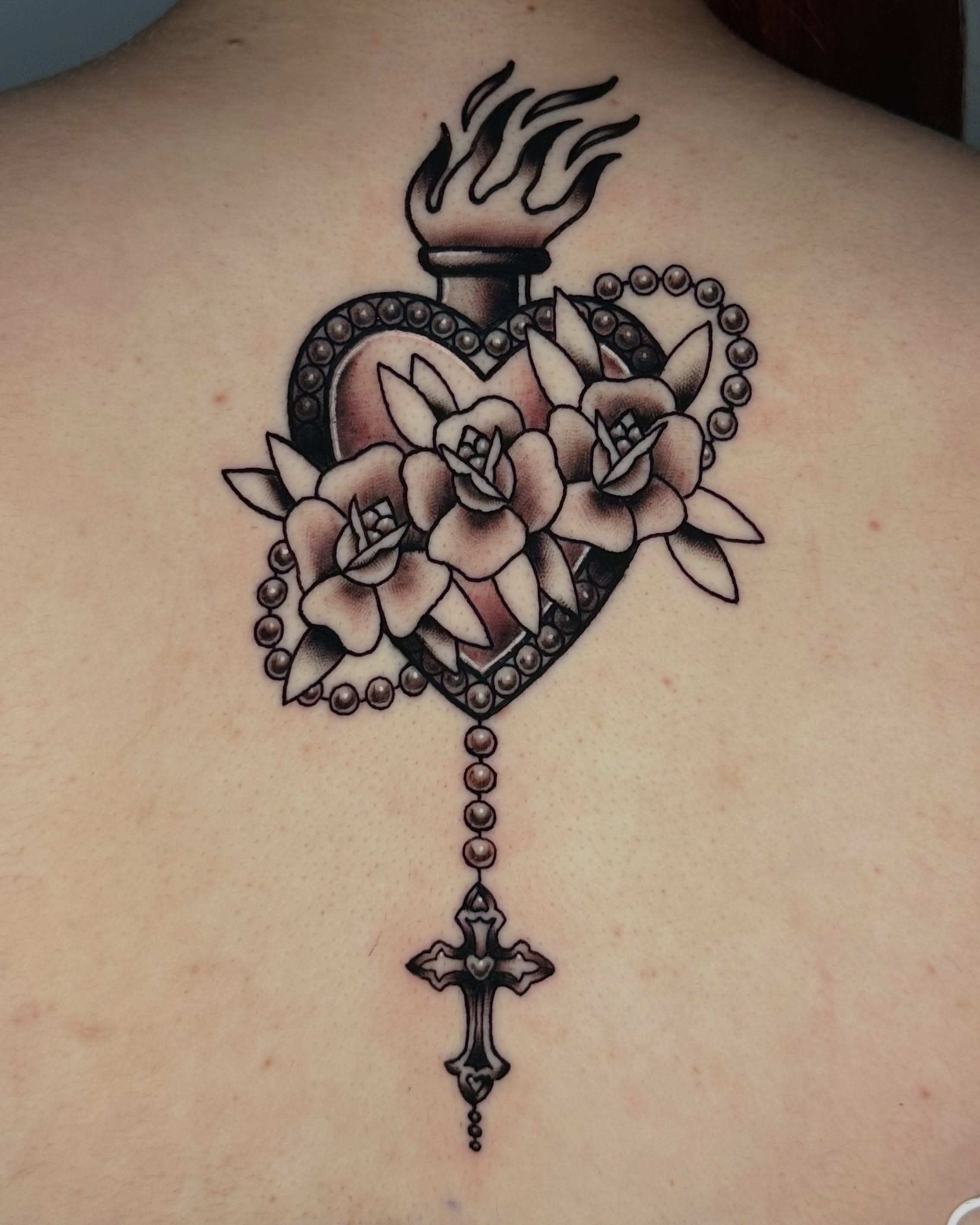 Tattoo by @nancytatt — american_traditional, black_and_grey
