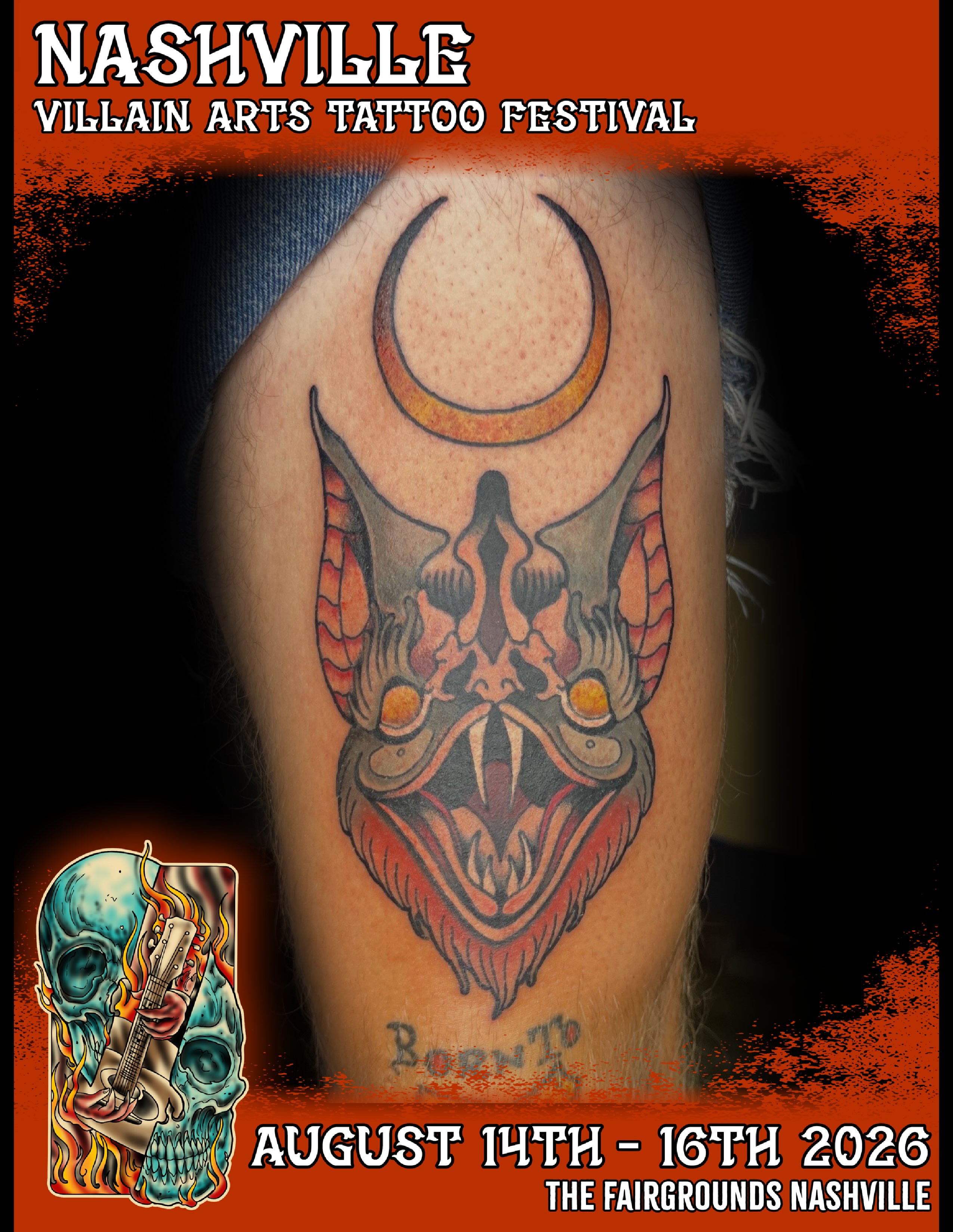 Demon mask dark realism tattoo on the forearm by ✩ 🕯️☾༺♰ gracey ༻☽🕯️✩