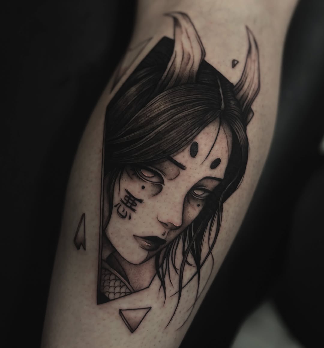 Tattoo by @1nkzilla — black_and_grey, realism