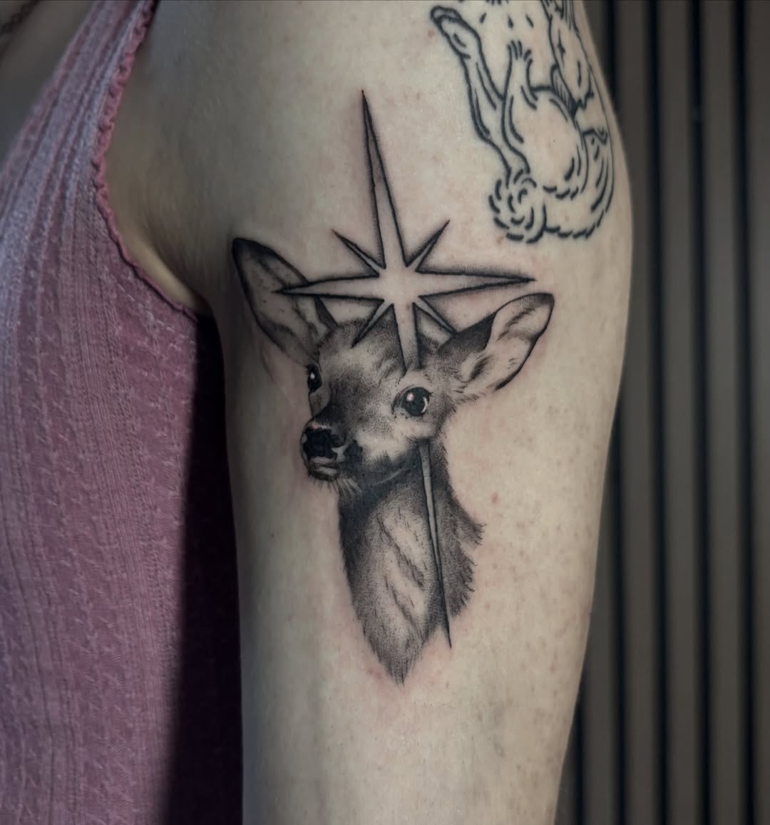 Tattoo by @1nkzilla — black_and_grey, realism