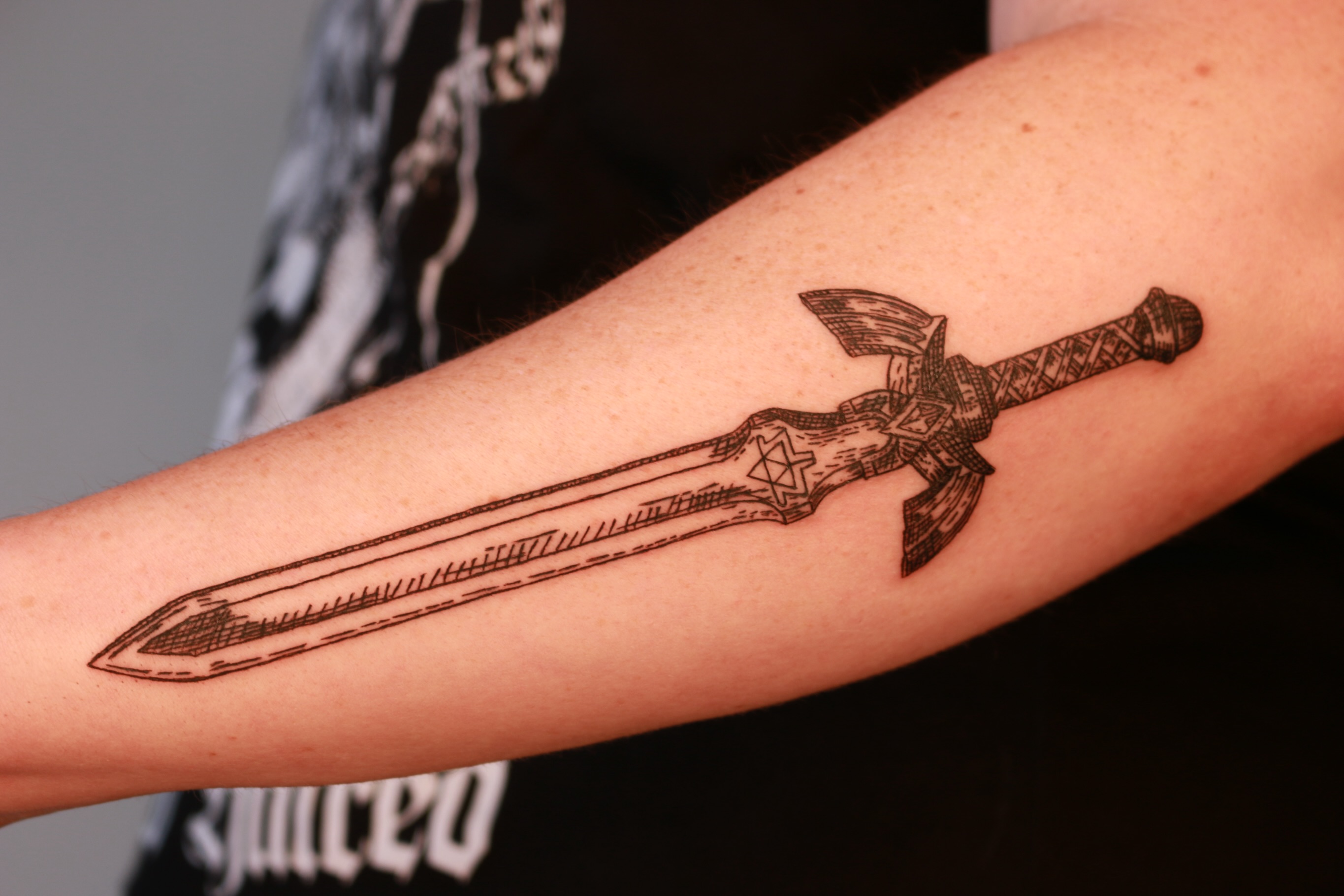 Tattoo by @chickpeatattoos — blackwork